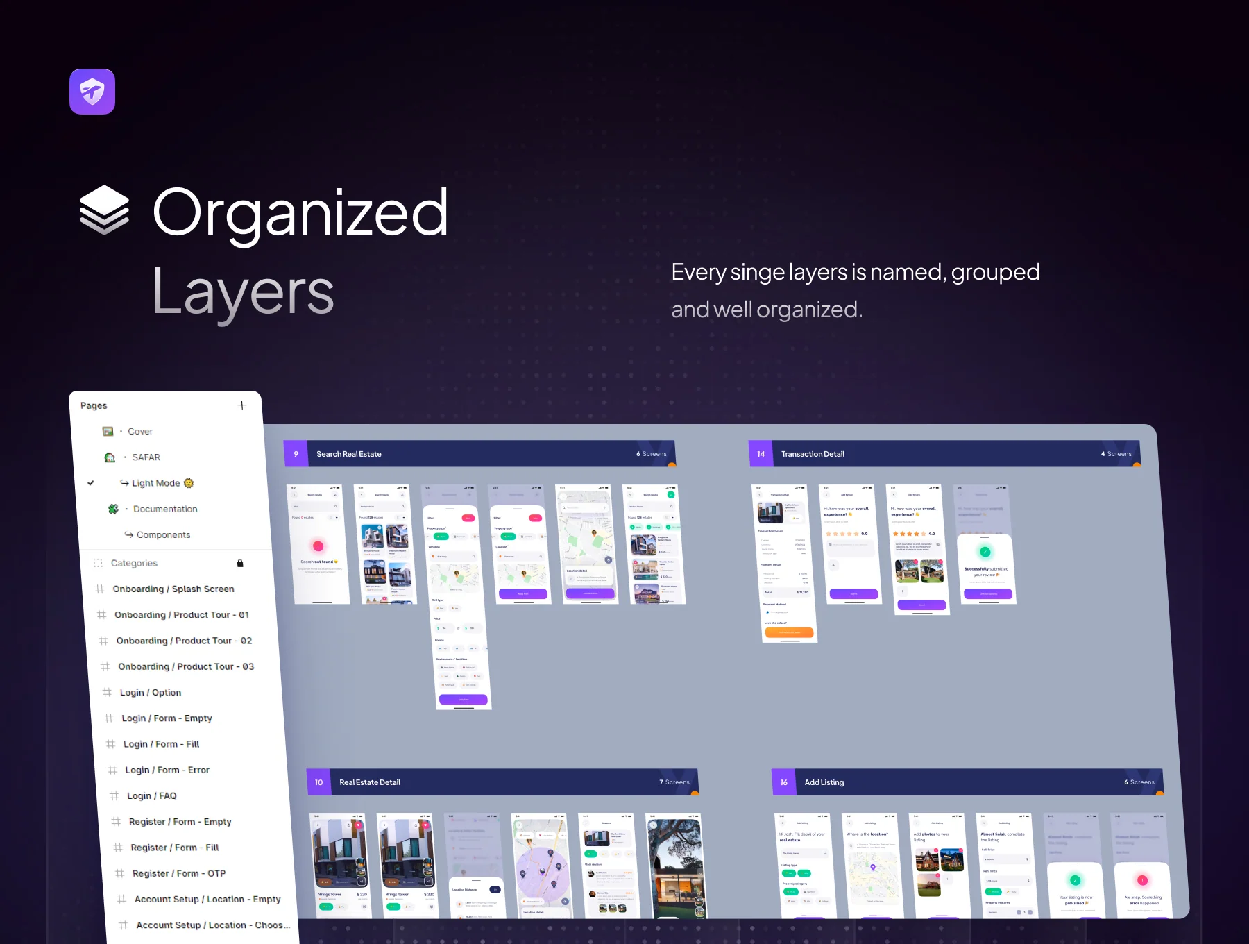 Safar - Real Estate App UI Kit 4