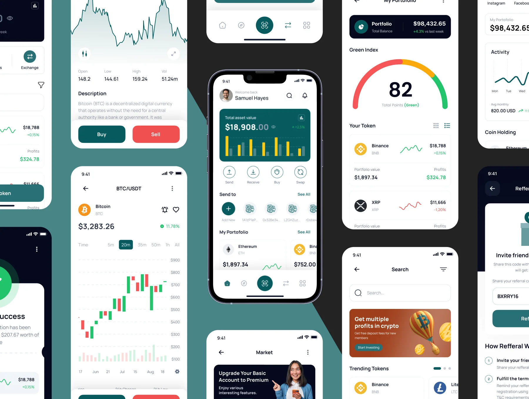 SafeCoin -  Crypto Wallet App Ui Kits 5