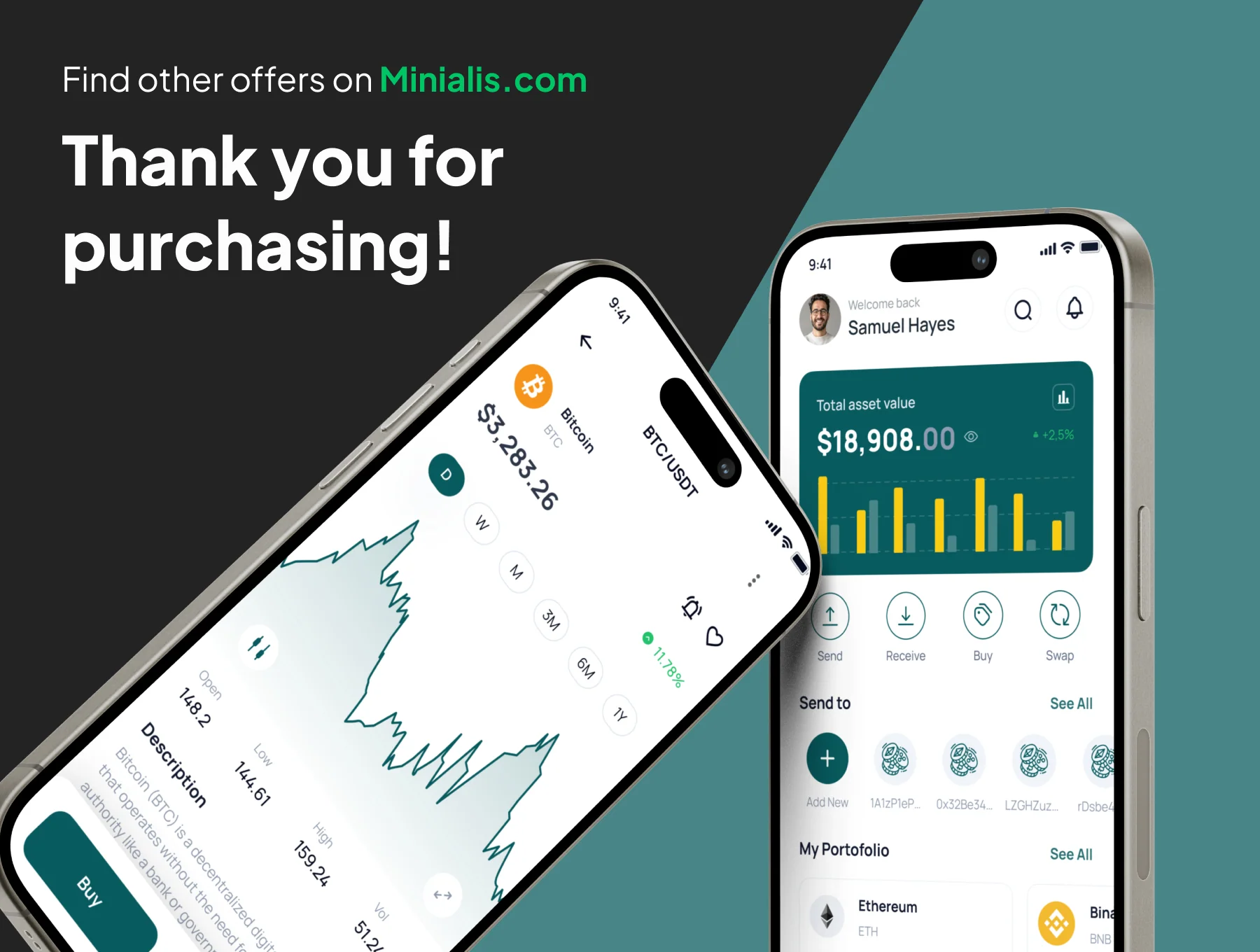 SafeCoin -  Crypto Wallet App Ui Kits 6