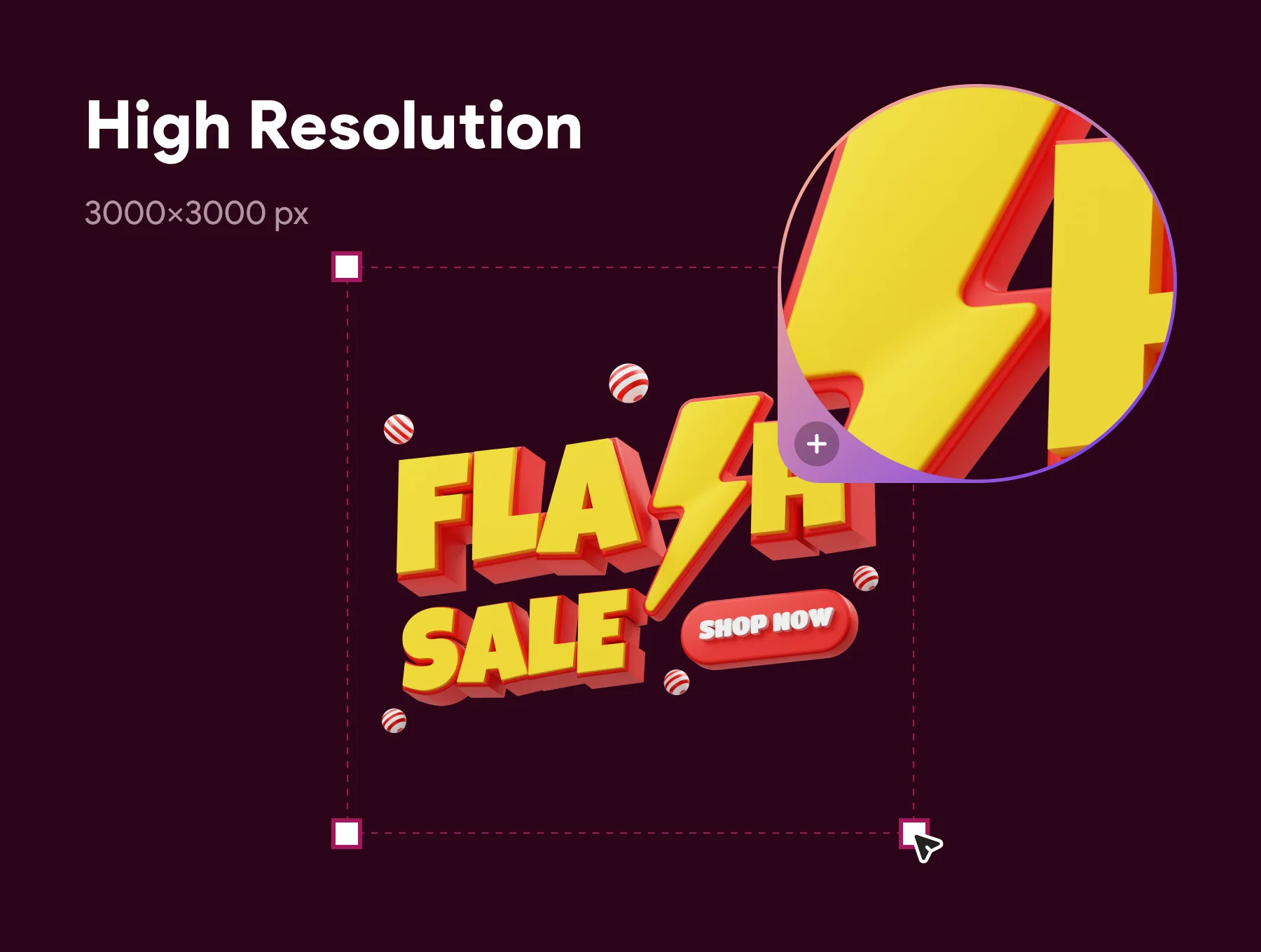 Sale Badge 3D Word Icon 3