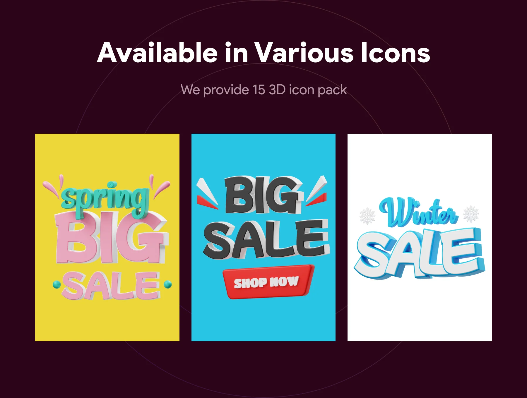 Sale Badge 3D Word Icon 4
