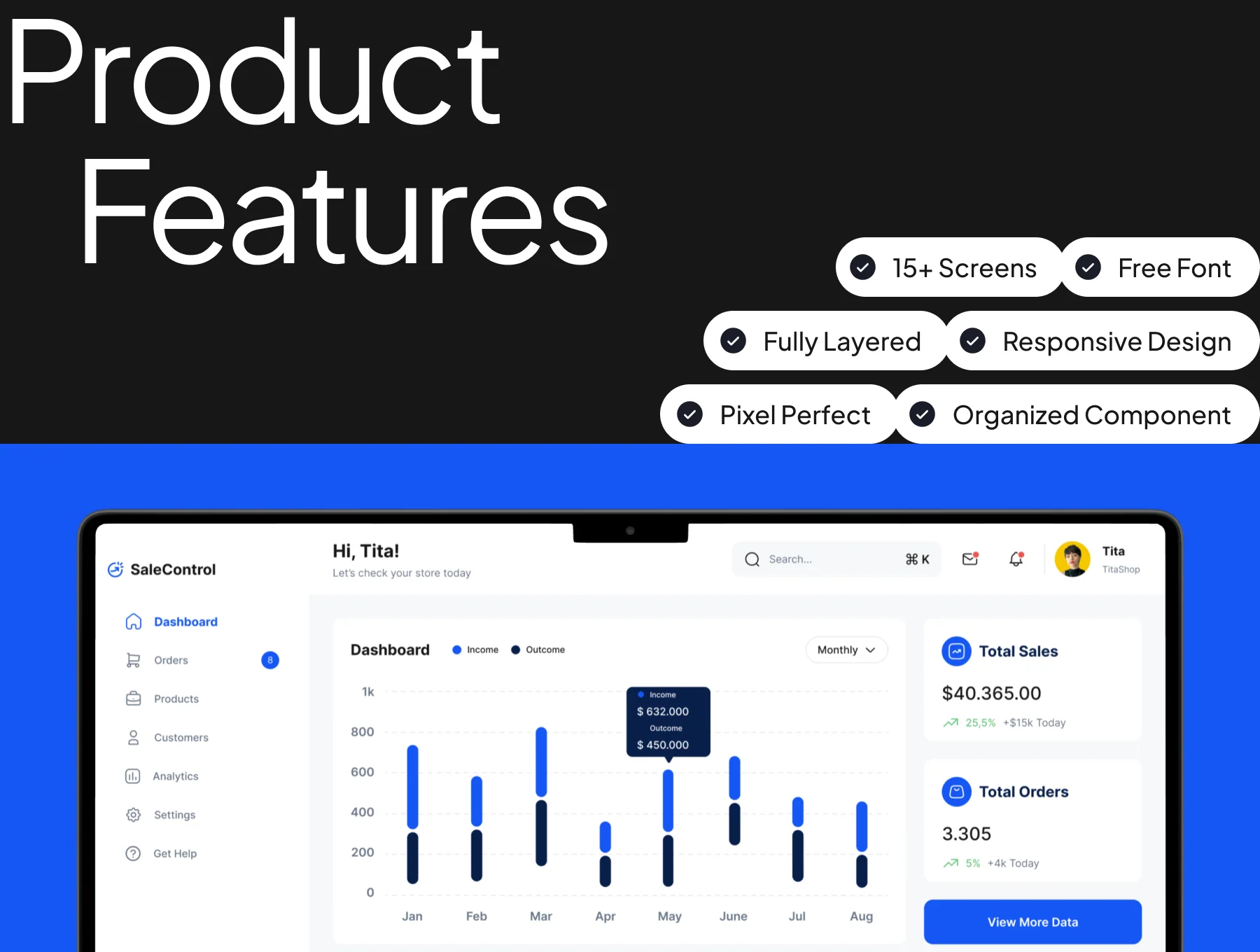 Sale Dashboard UI Kit