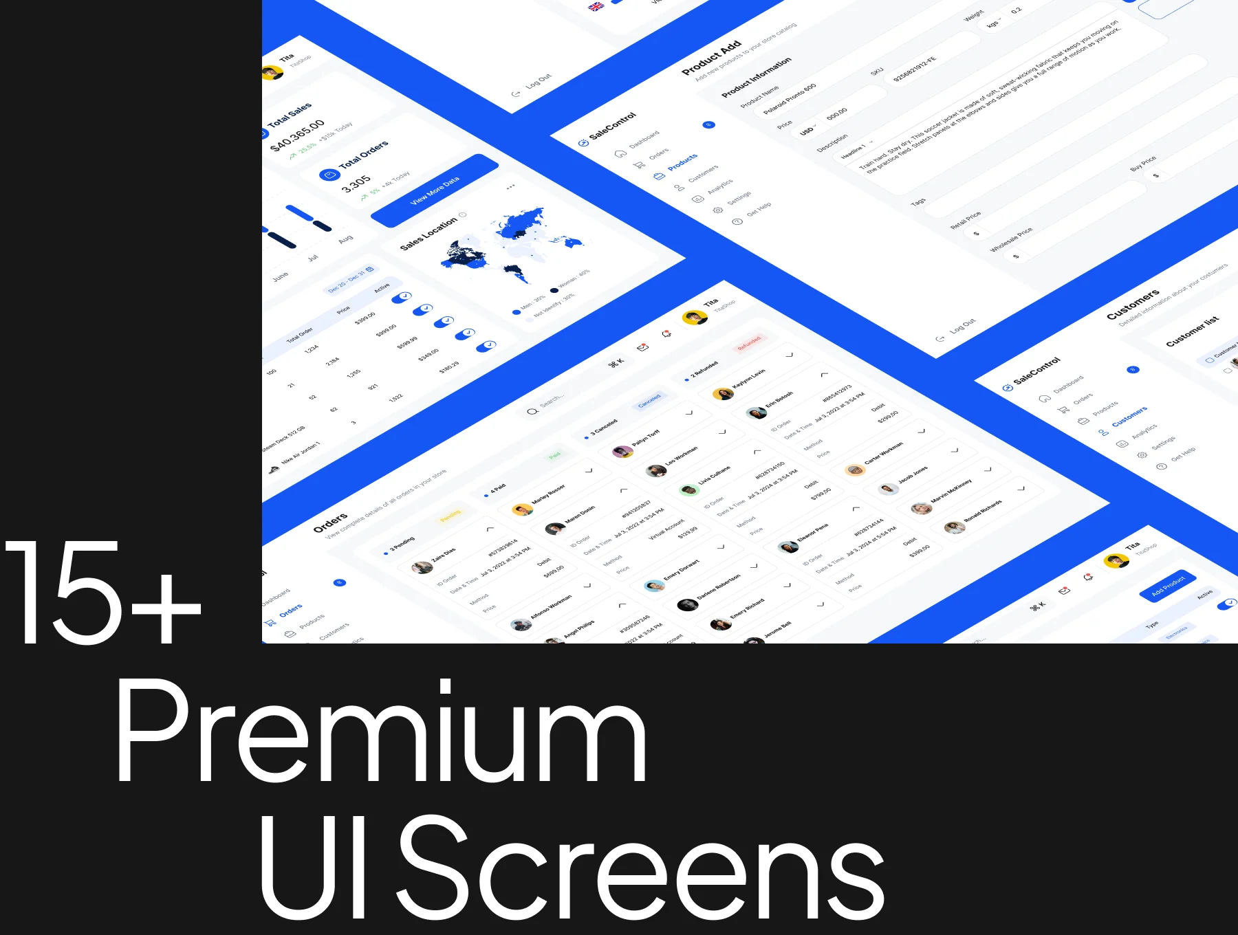 Sale Dashboard UI Kit 5