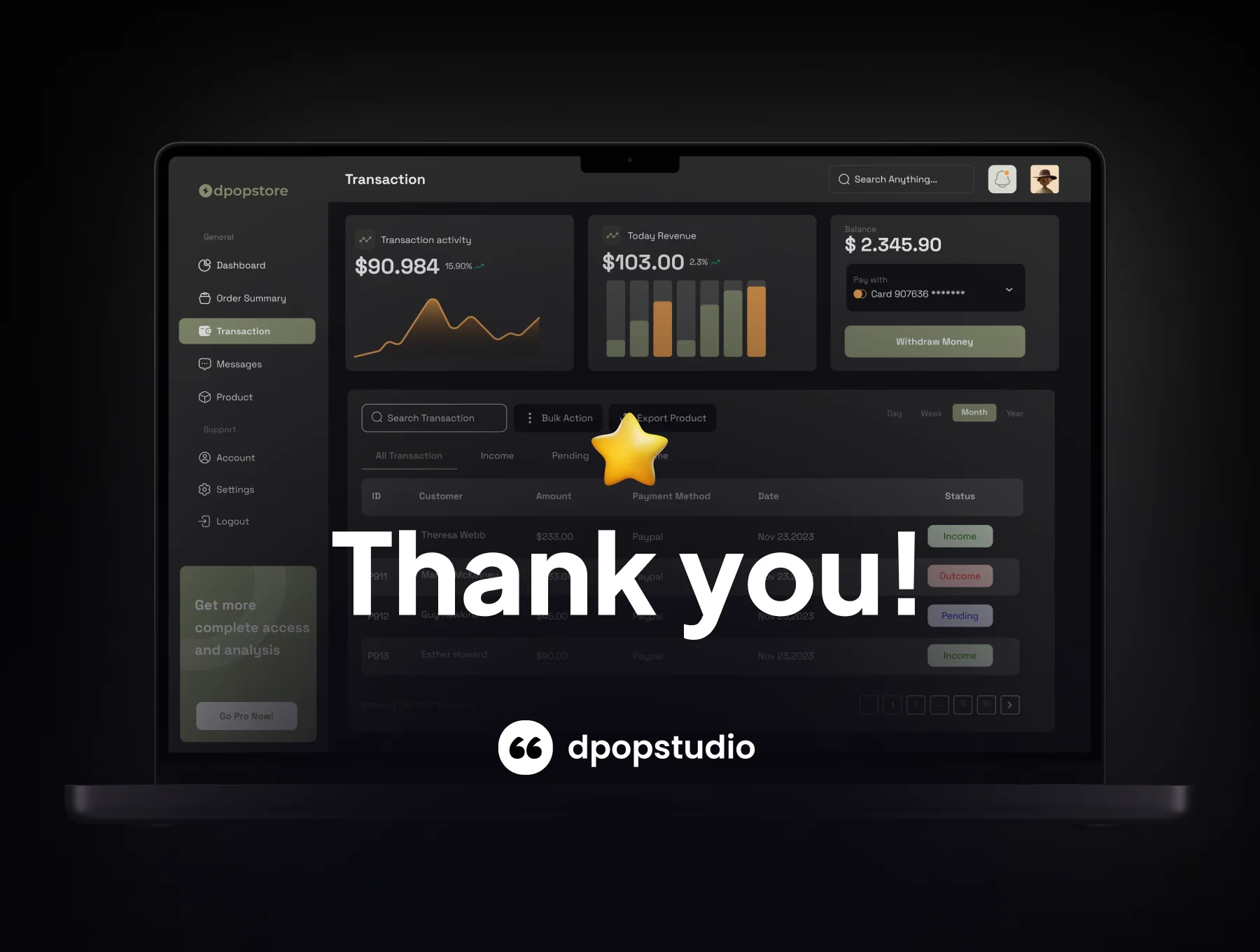 SaleBoard - Sale Dashboard UI UX KIT 8
