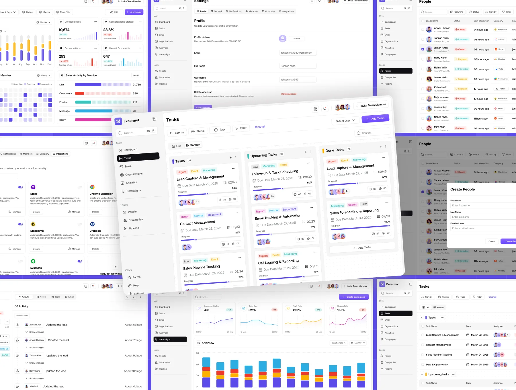 Sales CRM Dashboard UI Kit Design 5