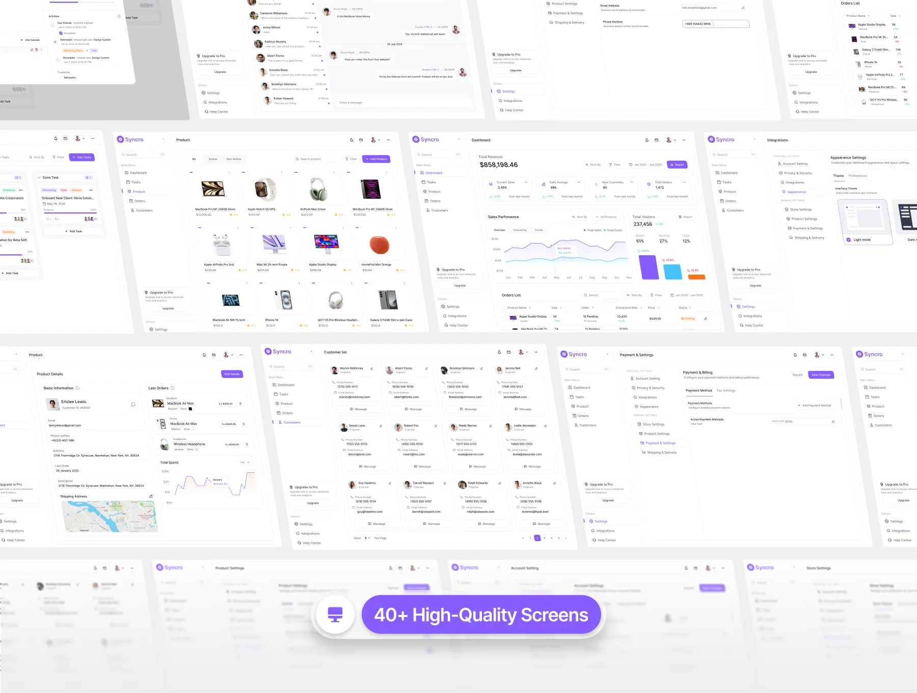 Sales CRM Platform Dashboard Ui kIt 3