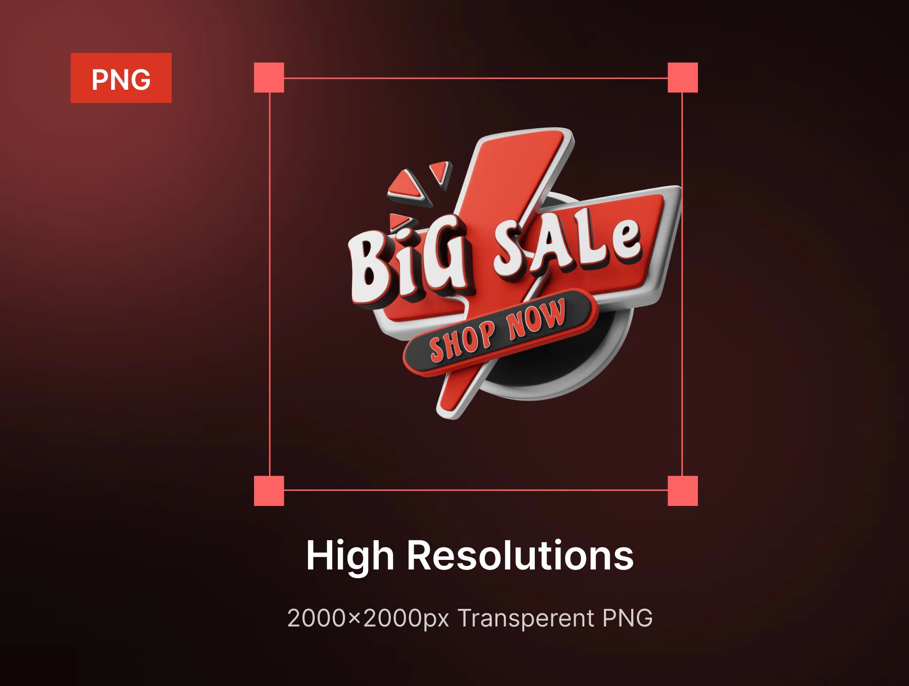SalesGiving | Best 3D icon and sticker pack for Black Friday 4