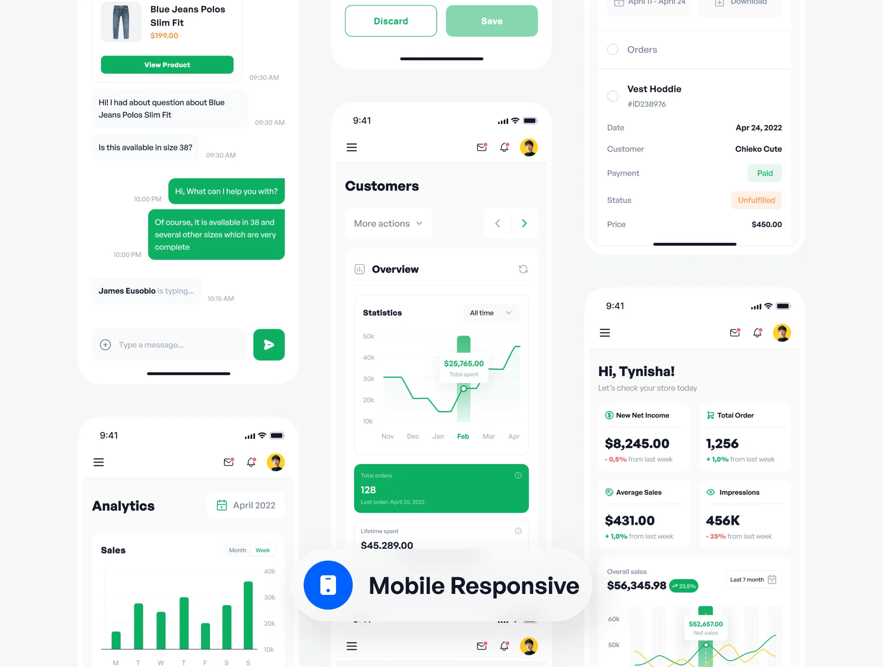 Salesline - Sales Analytics Dashboard UI Kit 4
