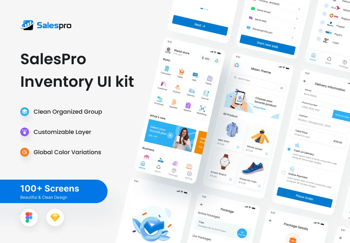 SalesPro -POS & Inventory Account UI Kit