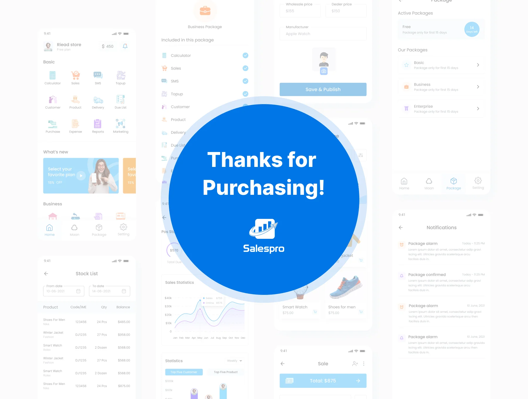 SalesPro -POS & Inventory Account UI Kit 6