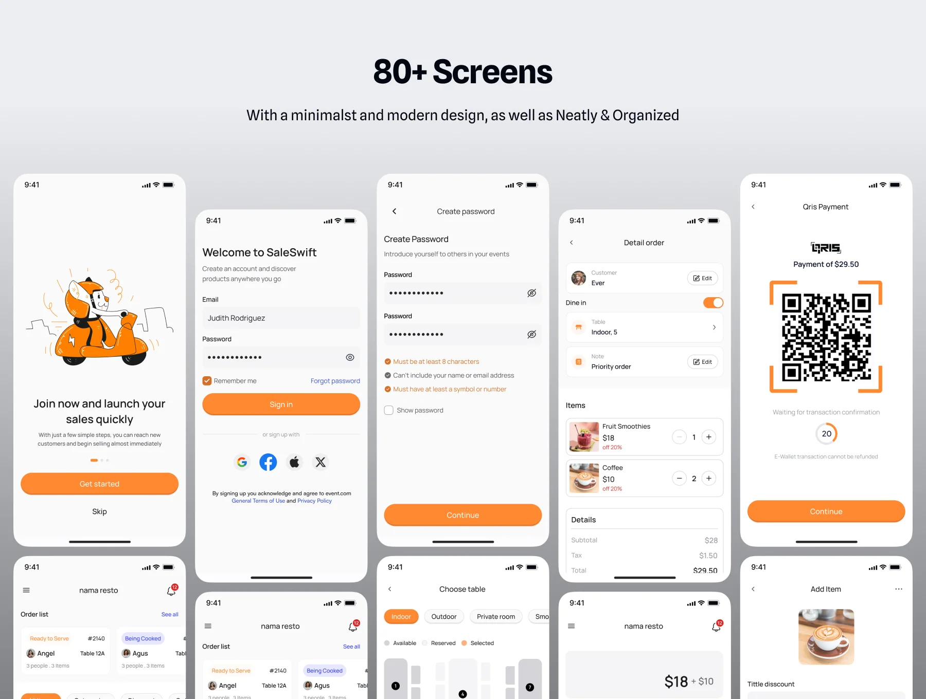 SALESWIFT - Point of Sales (POS) UI Kit 6