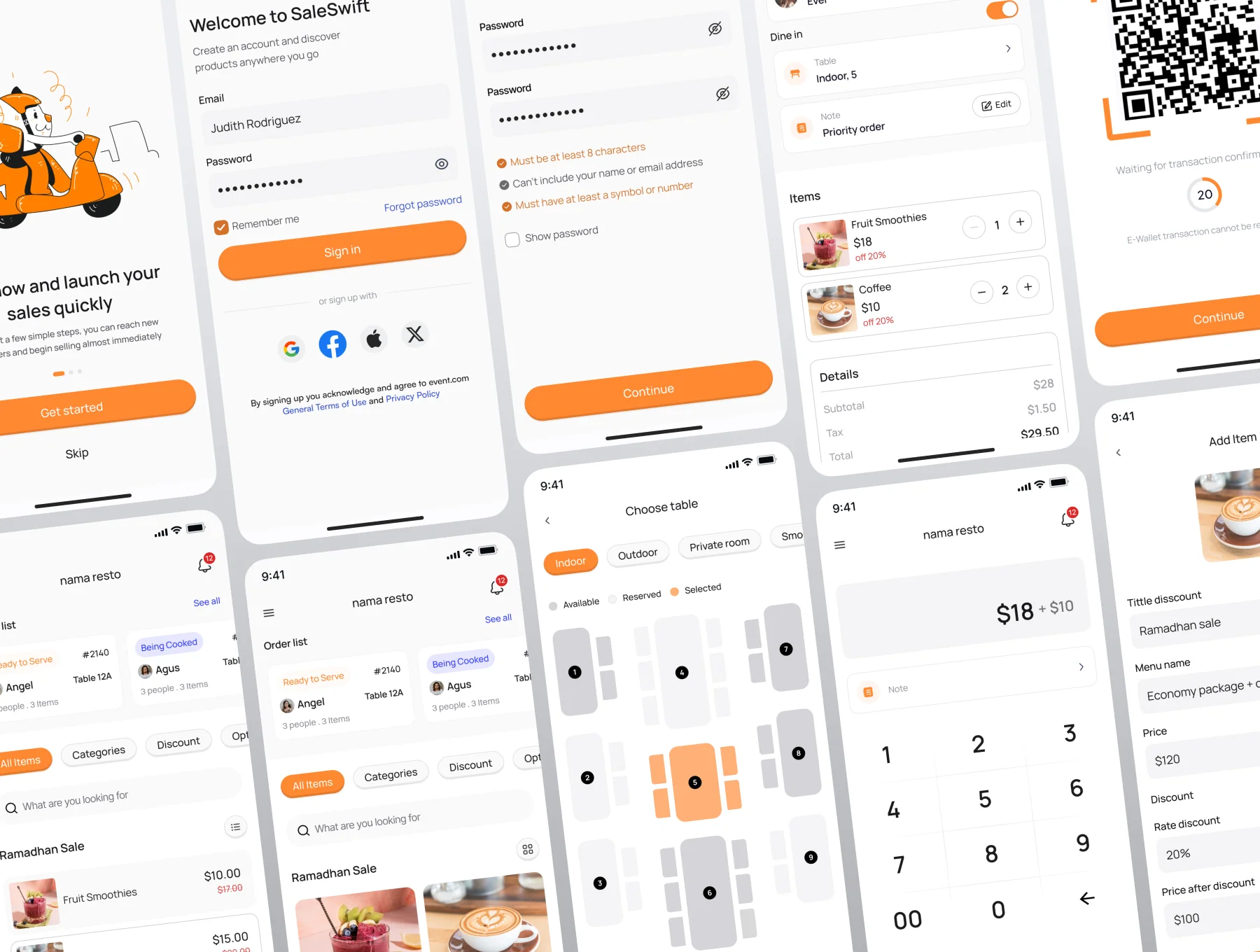 SALESWIFT - Point of Sales (POS) UI Kit 7