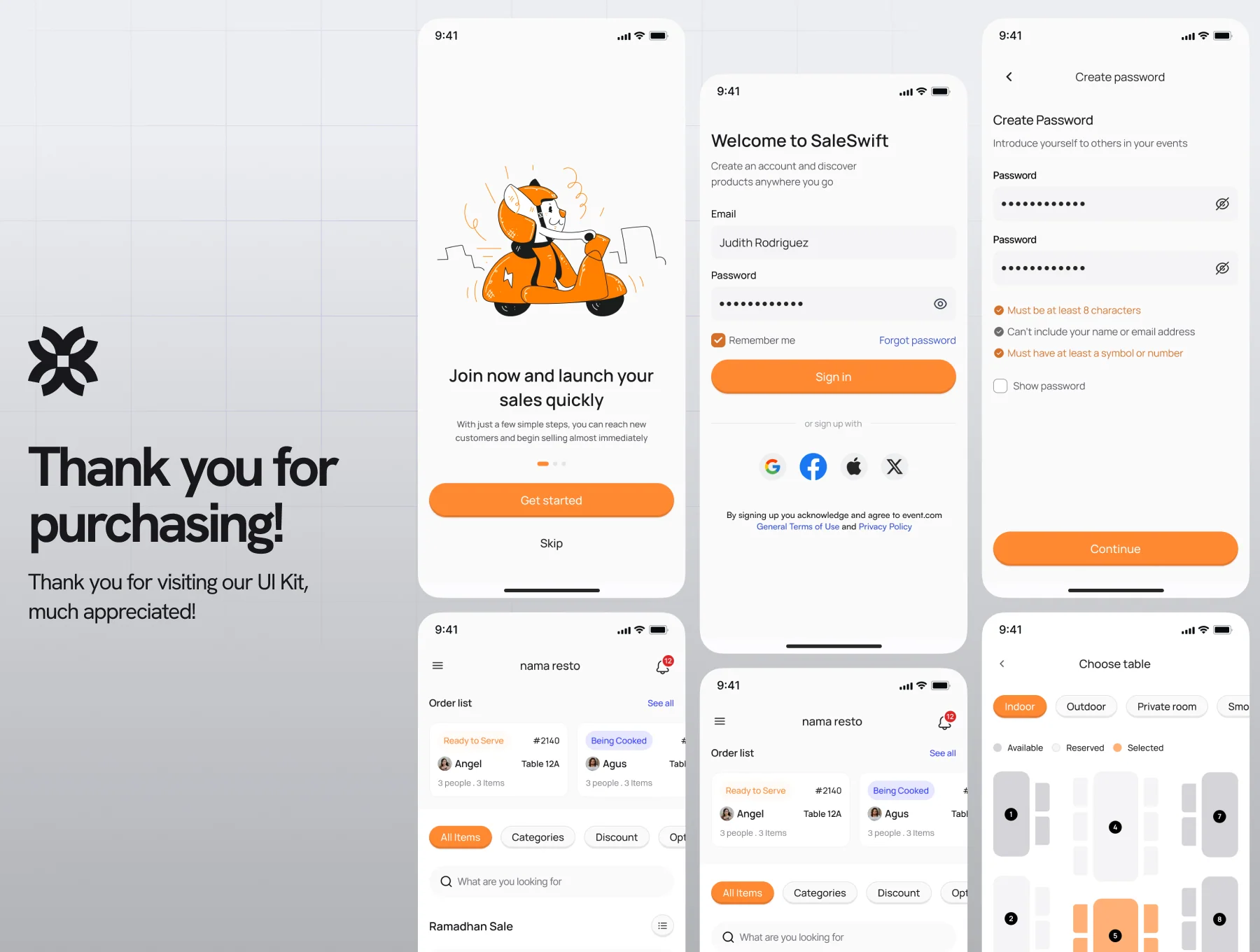 SALESWIFT - Point of Sales (POS) UI Kit 8