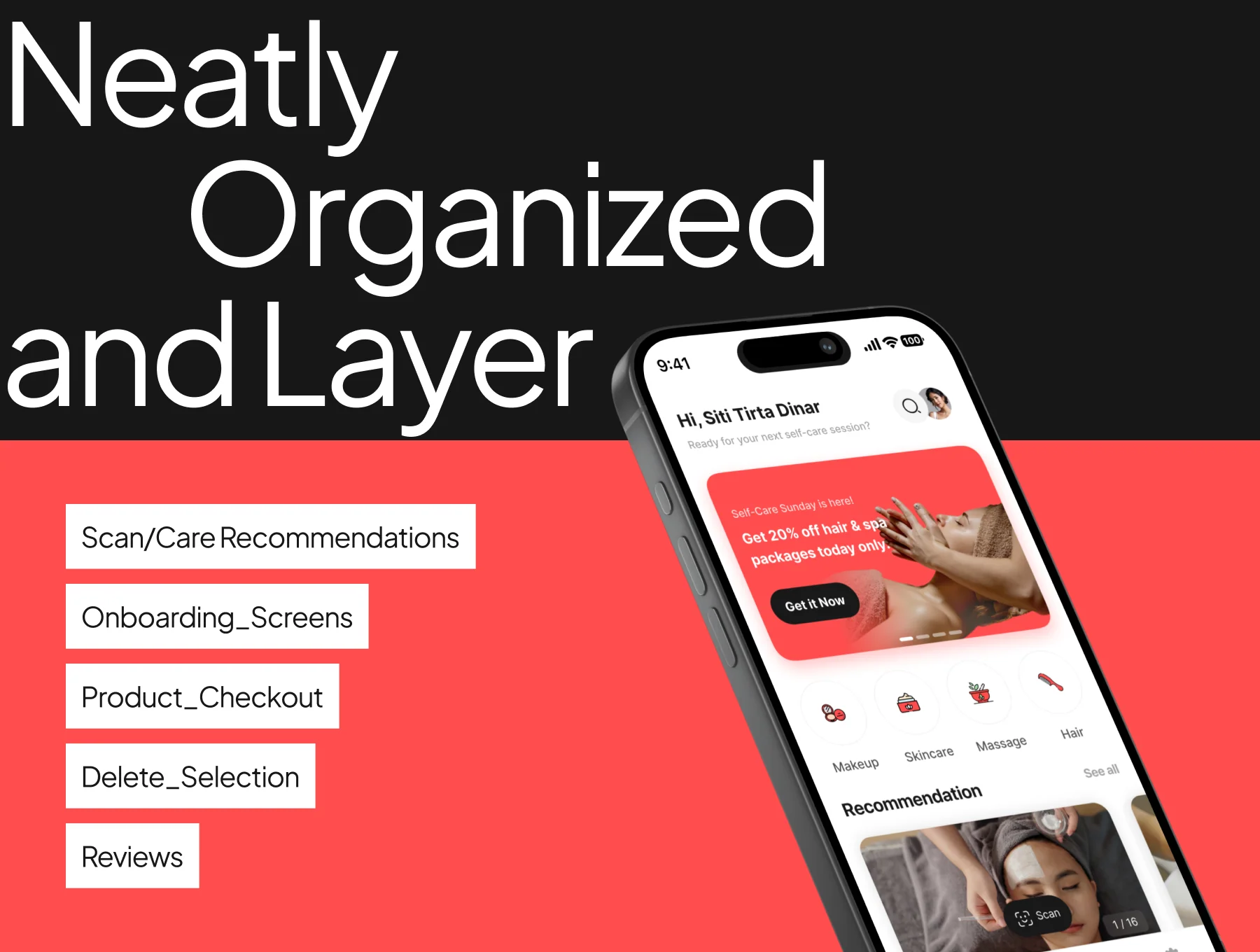 Salon Service Mobile App UI Kit 3