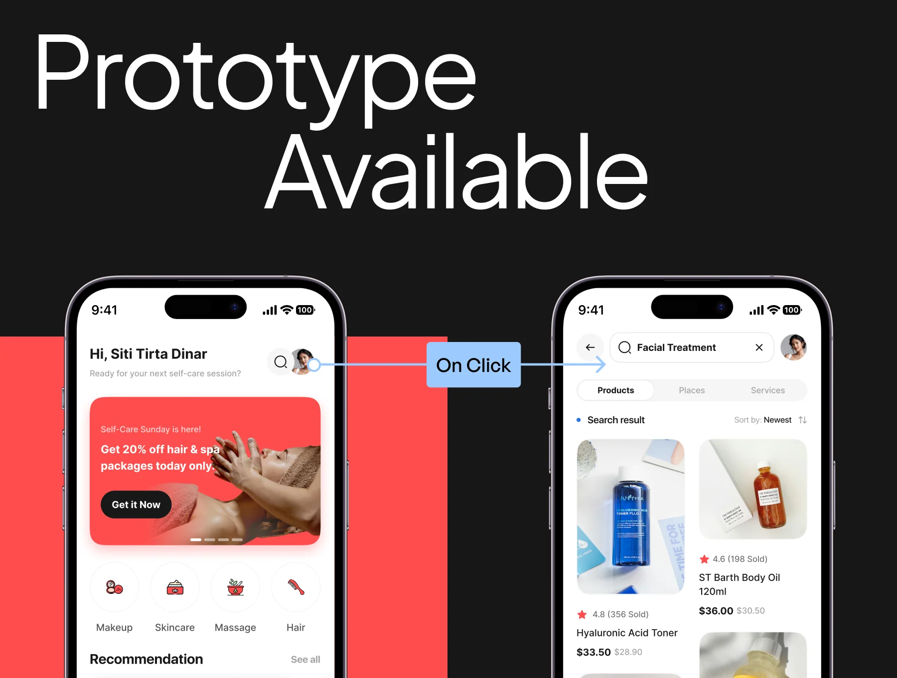 Salon Service Mobile App UI Kit 6