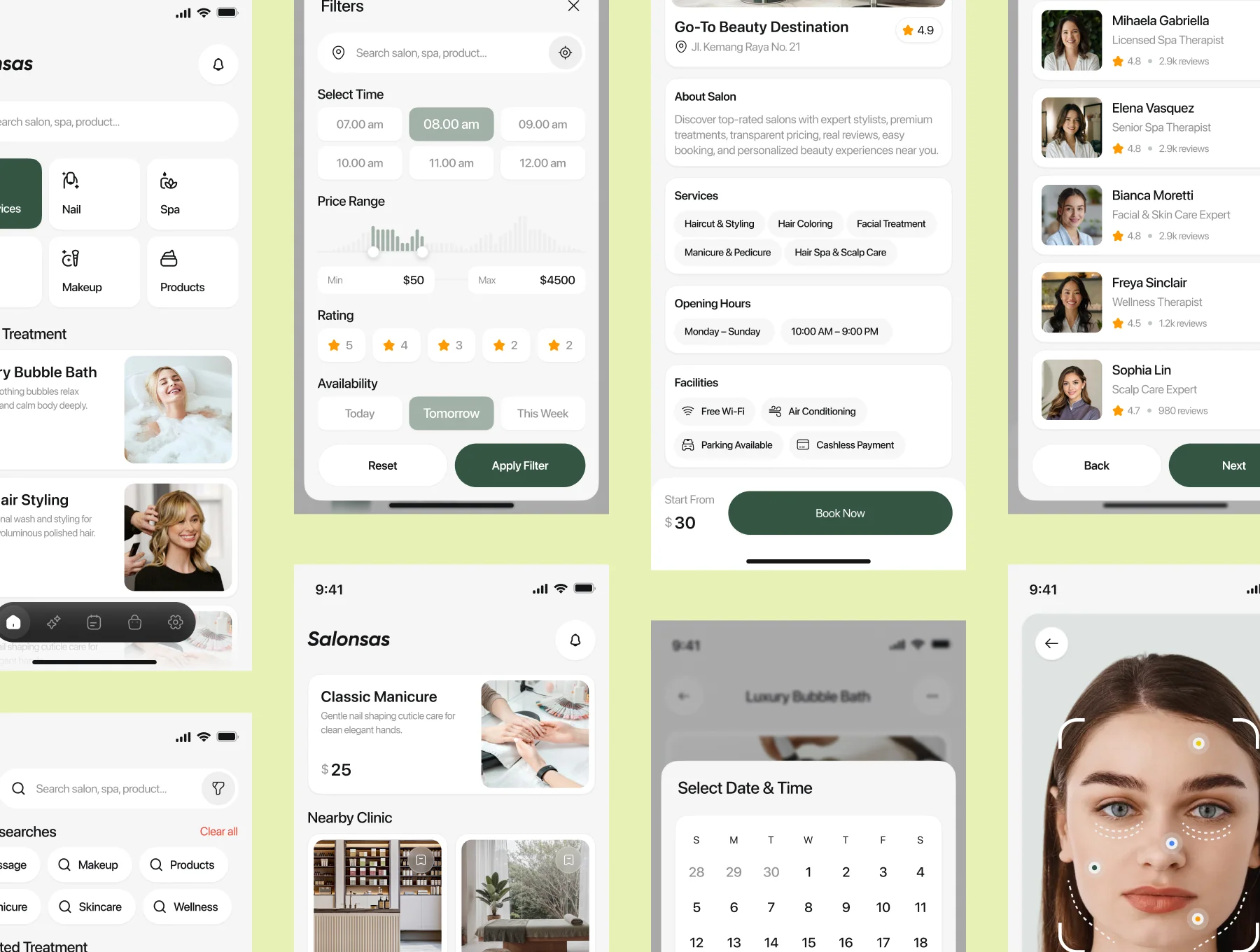 Salon & Spa Booking Mobile App UI Kit 7
