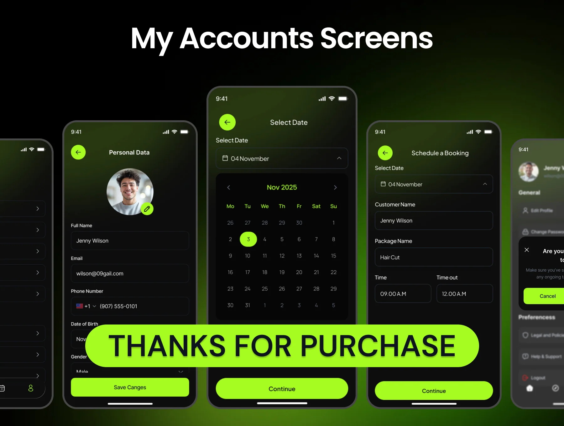 Salone AI Barber Shop Mobile App UI Kit 8
