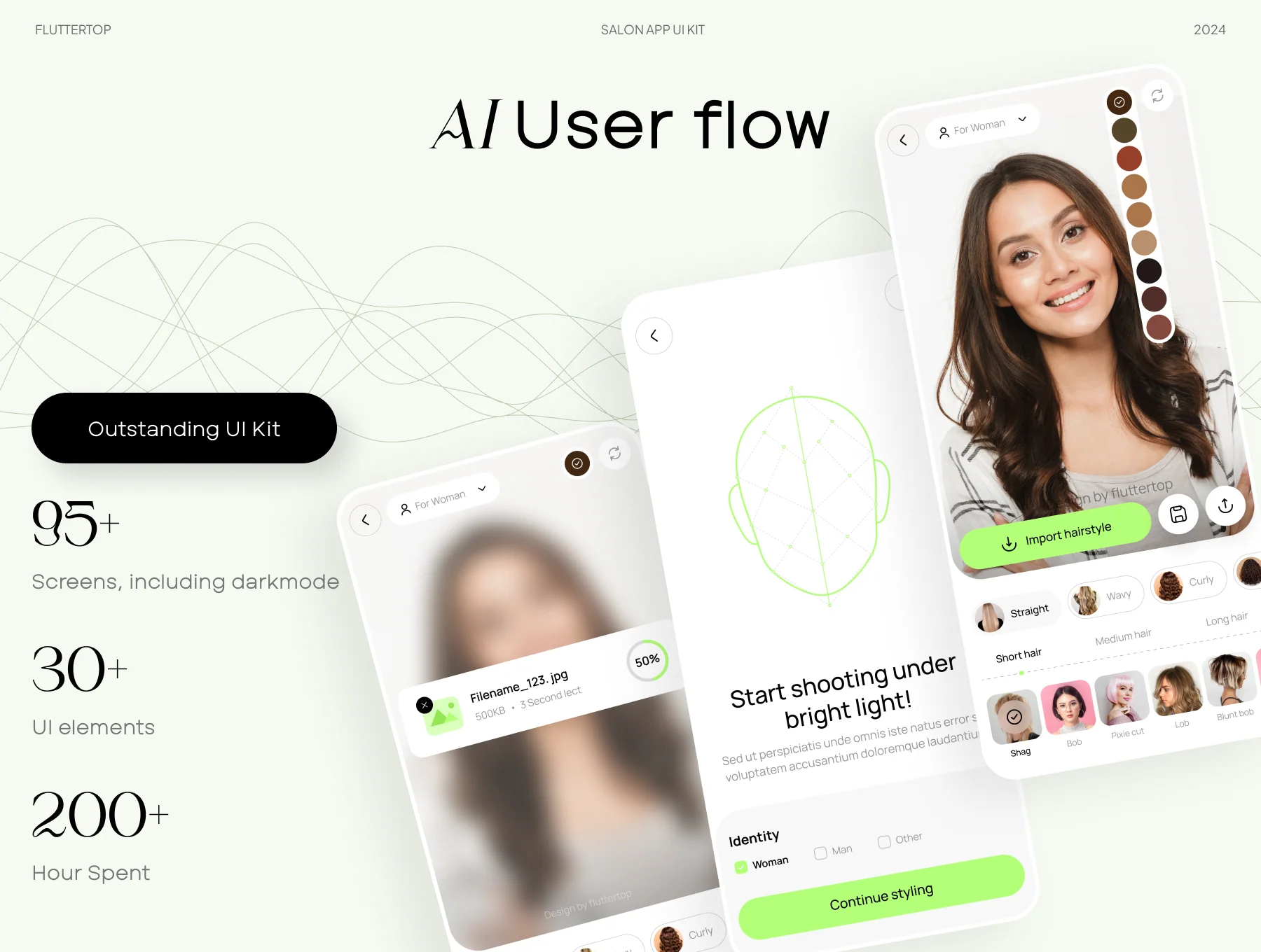 SalonTrend AI Salon App UI Kit 2