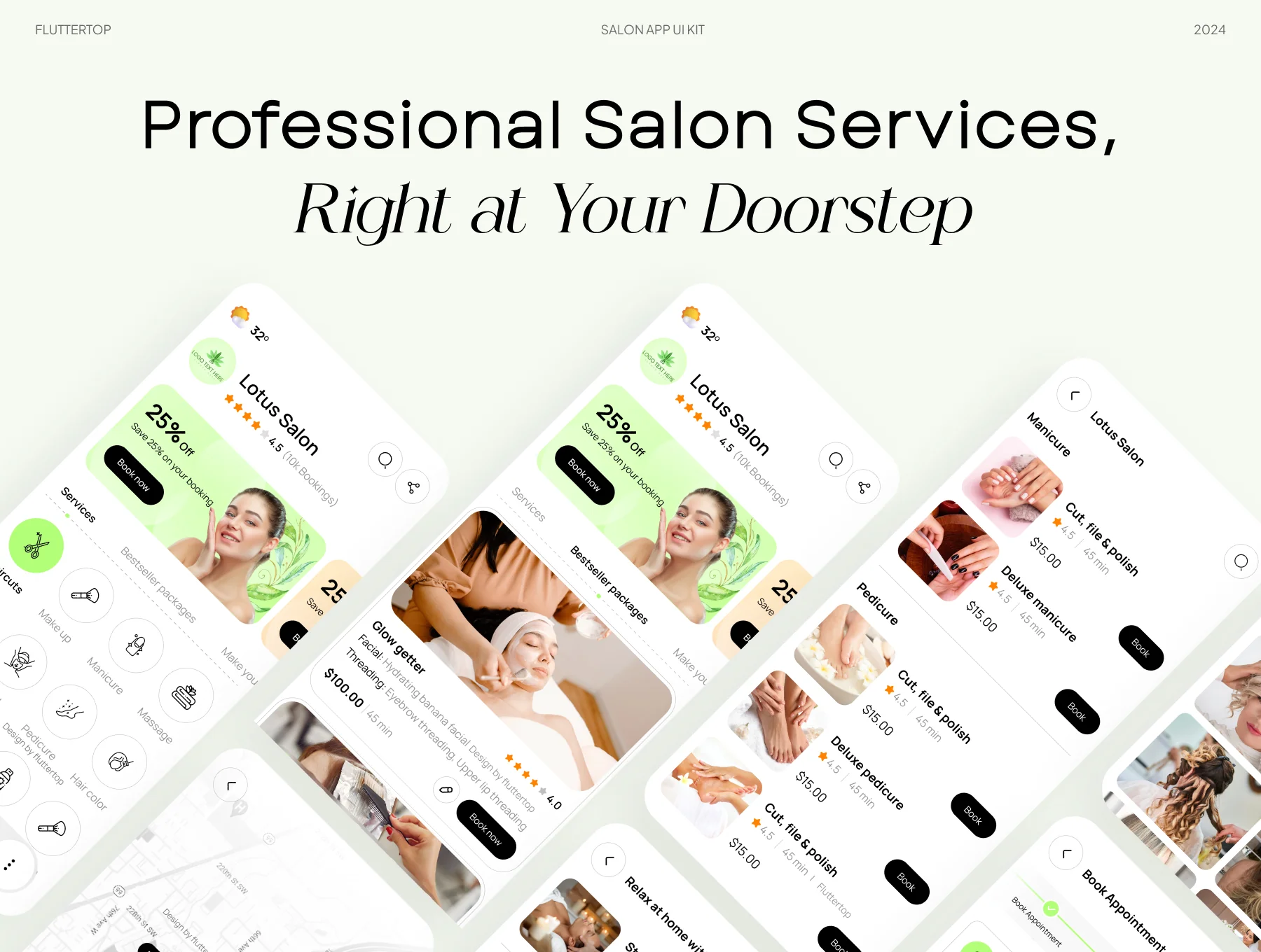 SalonTrend AI Salon App UI Kit 6