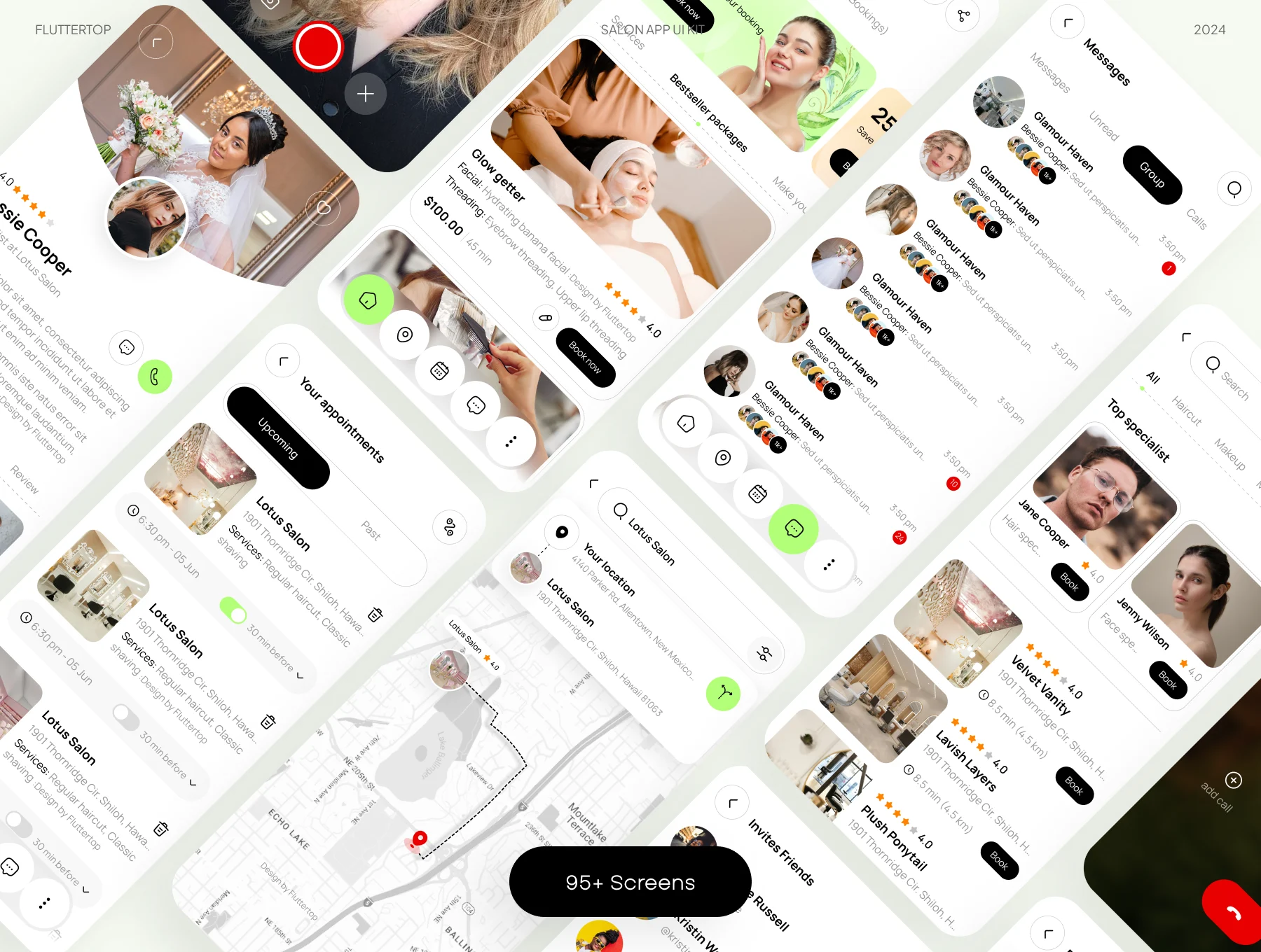 SalonTrend AI Salon App UI Kit 7