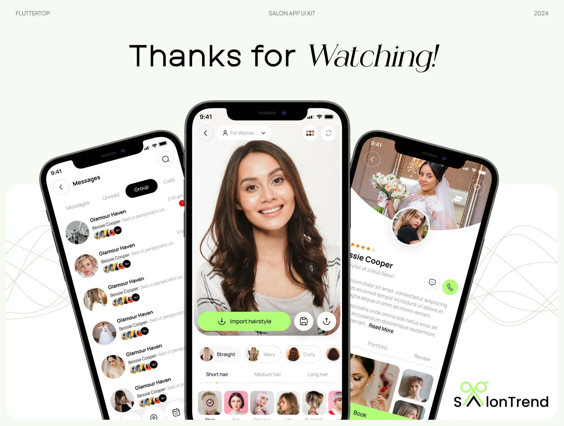SalonTrend AI Salon App UI Kit 8