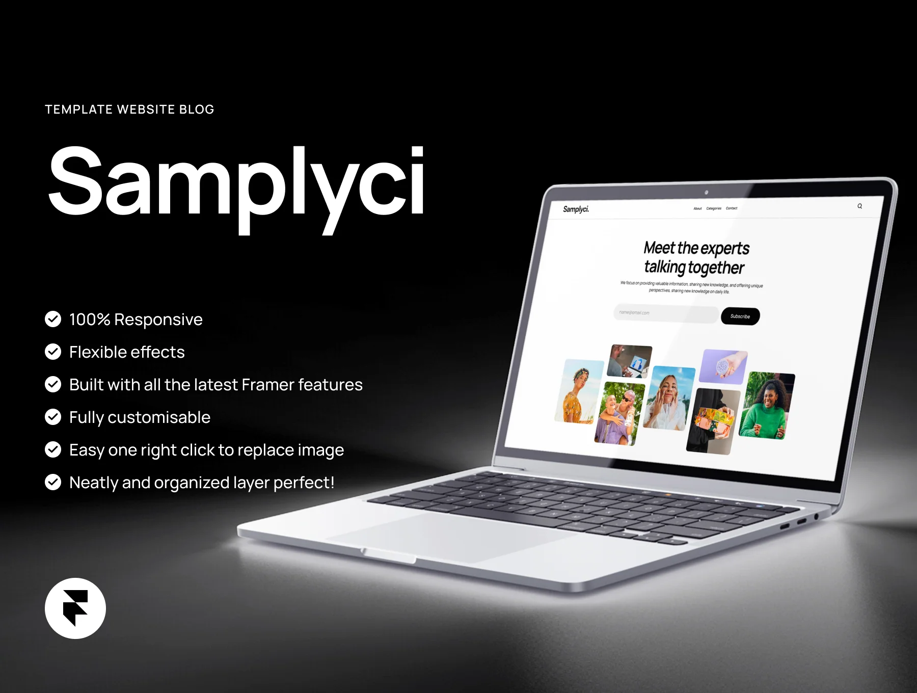 Samplyci - Blog Framer Template