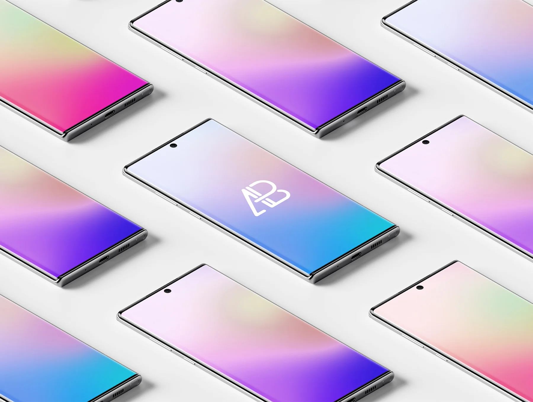 Samsung Galaxy Note 10 Pro Mockup Pack 6