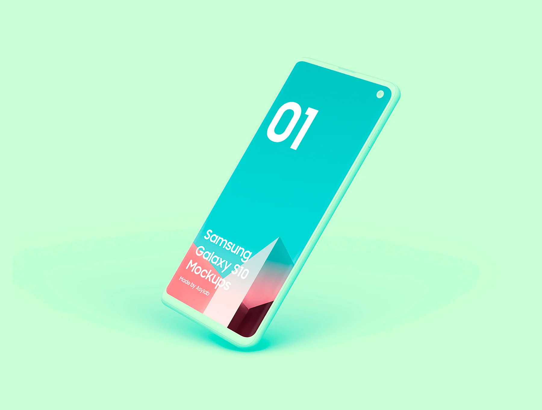 Samsung Galaxy S10 - 21 Clay Mockups 7