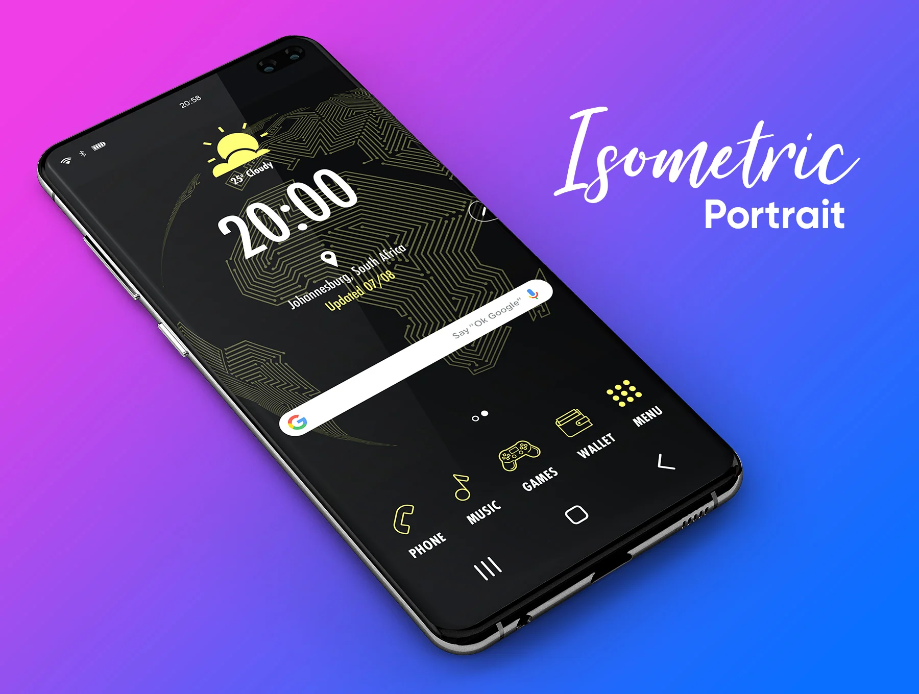 Samsung Galaxy S10+ Design Mockup 2 3