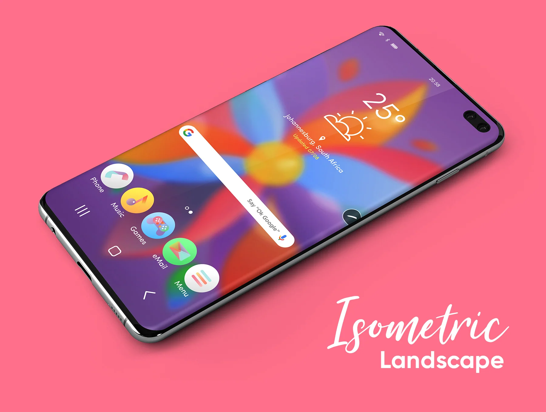 Samsung Galaxy S10+ Design Mockup 2 4