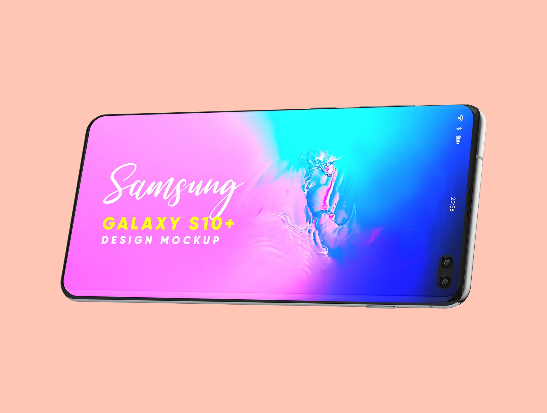 Samsung Galaxy S10+ Design Mockup 3