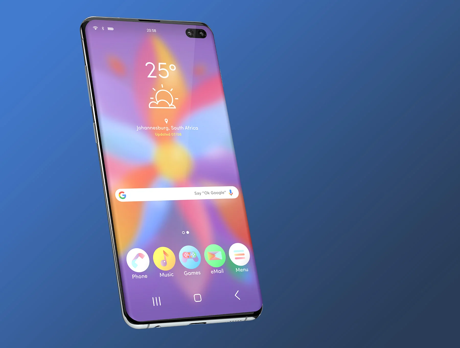 Samsung Galaxy S10+ Design Mockup 3 3