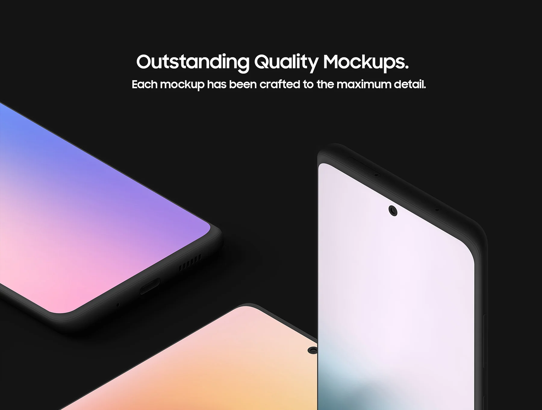 Samsung Galaxy S20 - 20 Clay Mockups 3