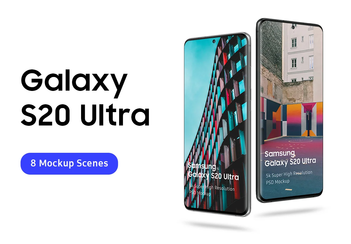 Samsung Galaxy S20 Ultra Mockup