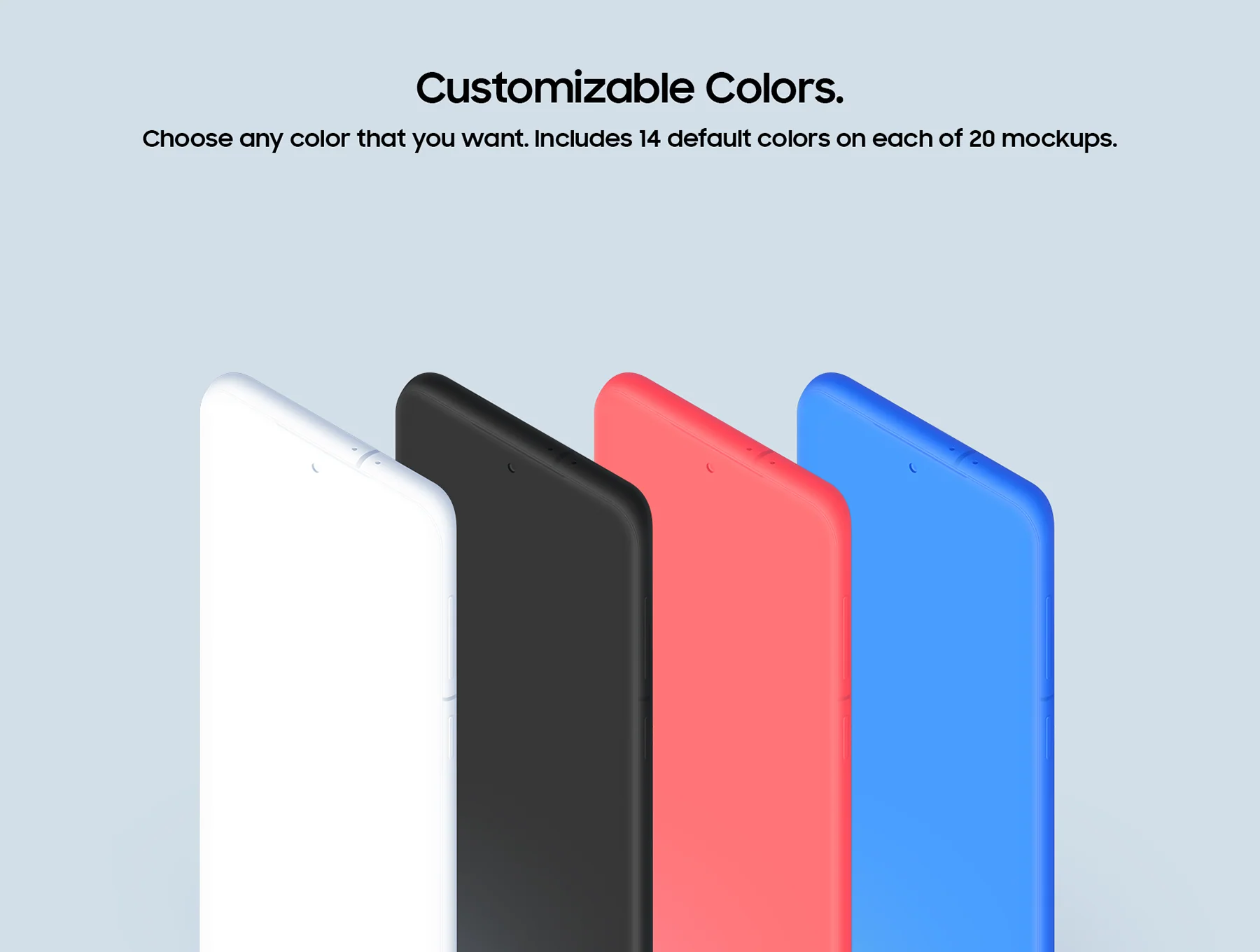 Samsung Galaxy S21 - 20 Clay Mockups 4