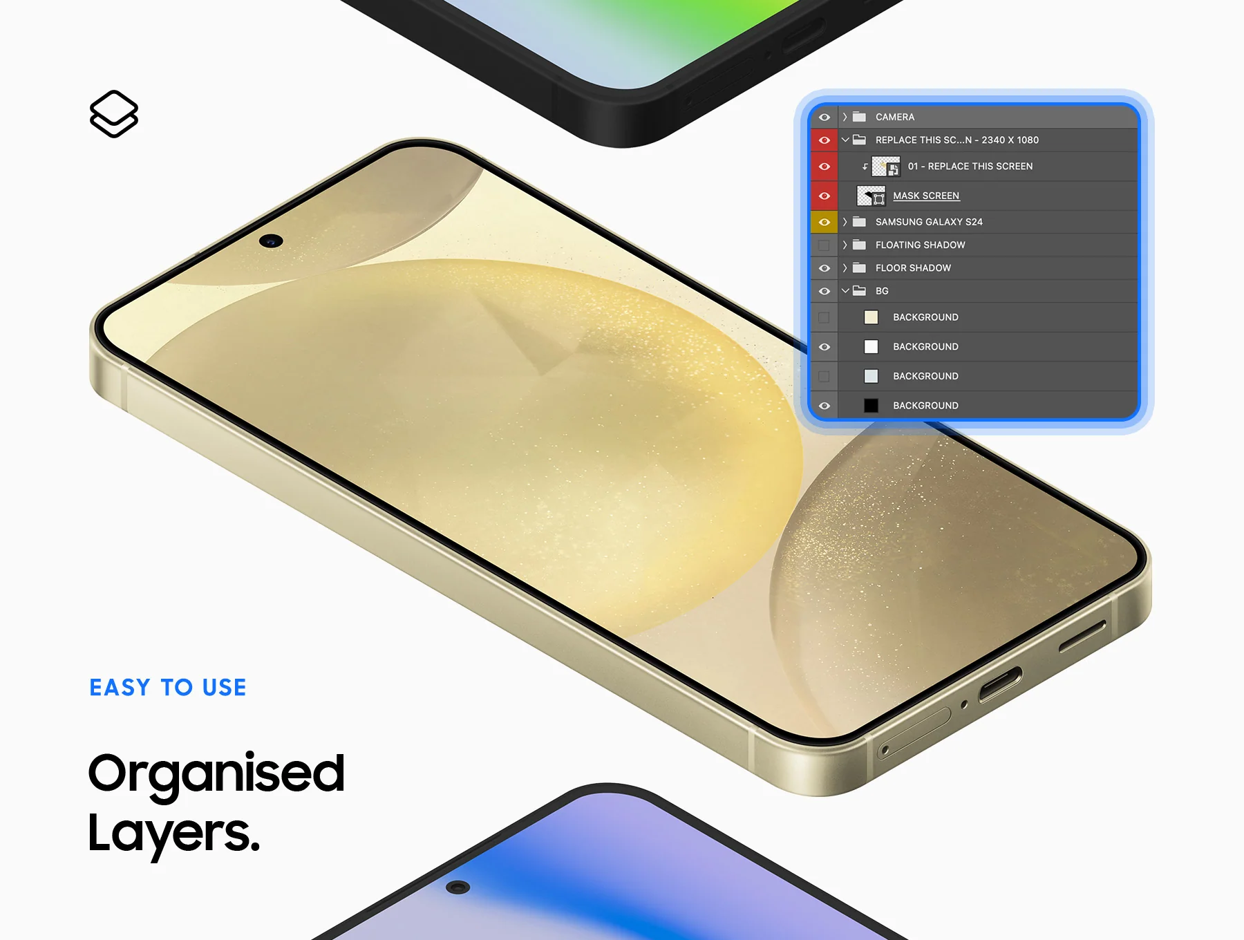 Samsung Galaxy S24 - 42 Mockups Scenes 6