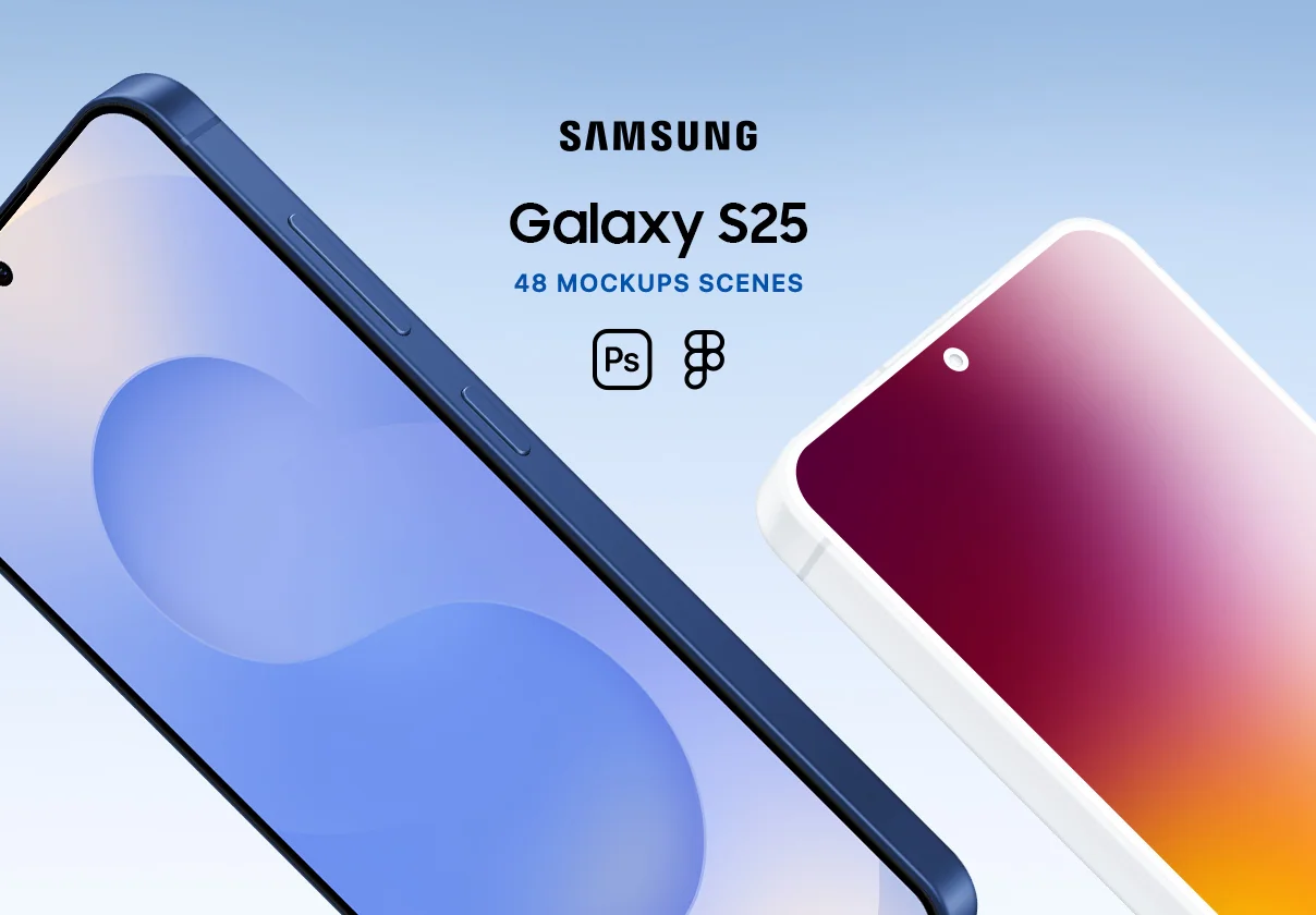 Samsung Galaxy S25 Mockups Scenes