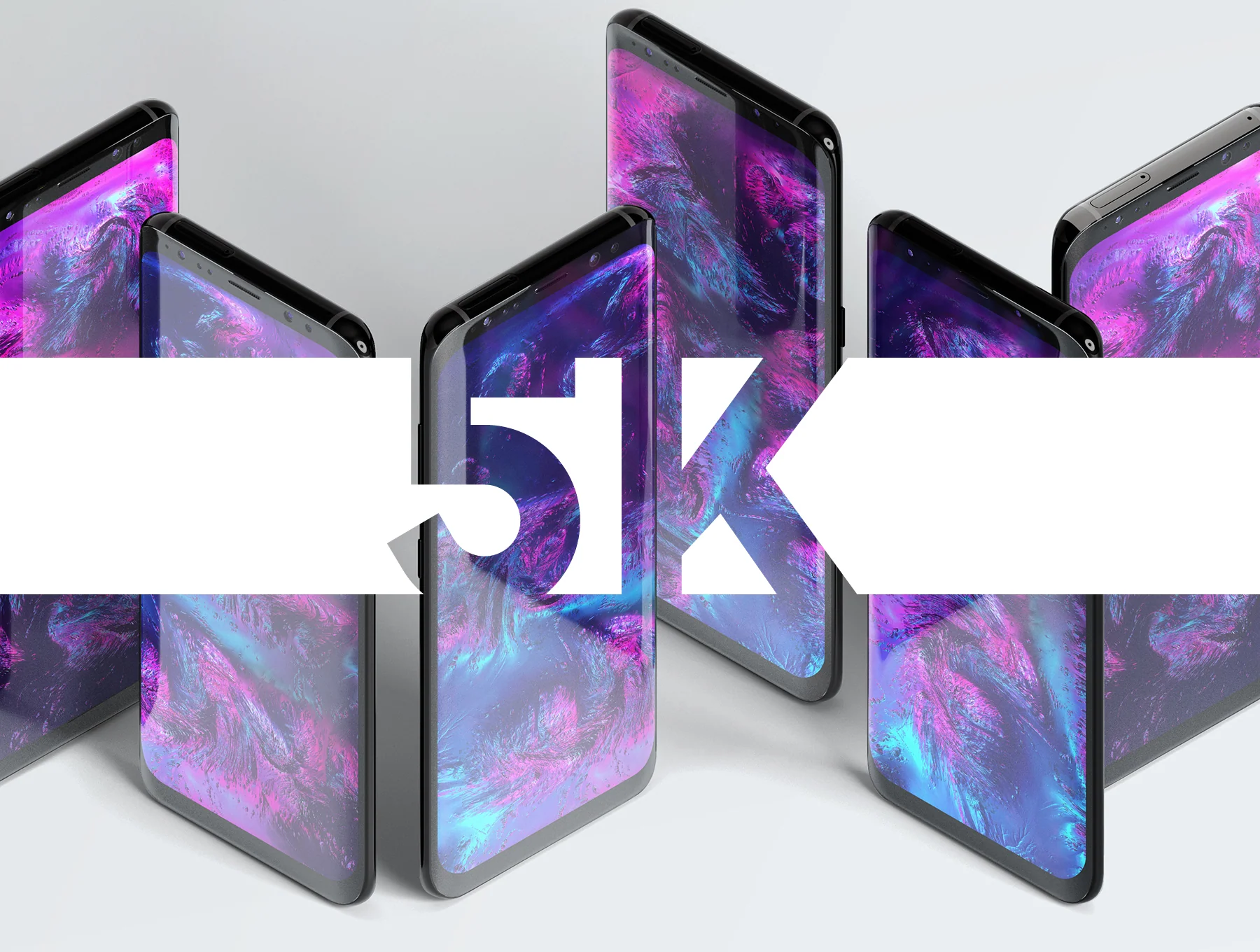 Samsung Galaxy S9 Presentation mockup Kit 3