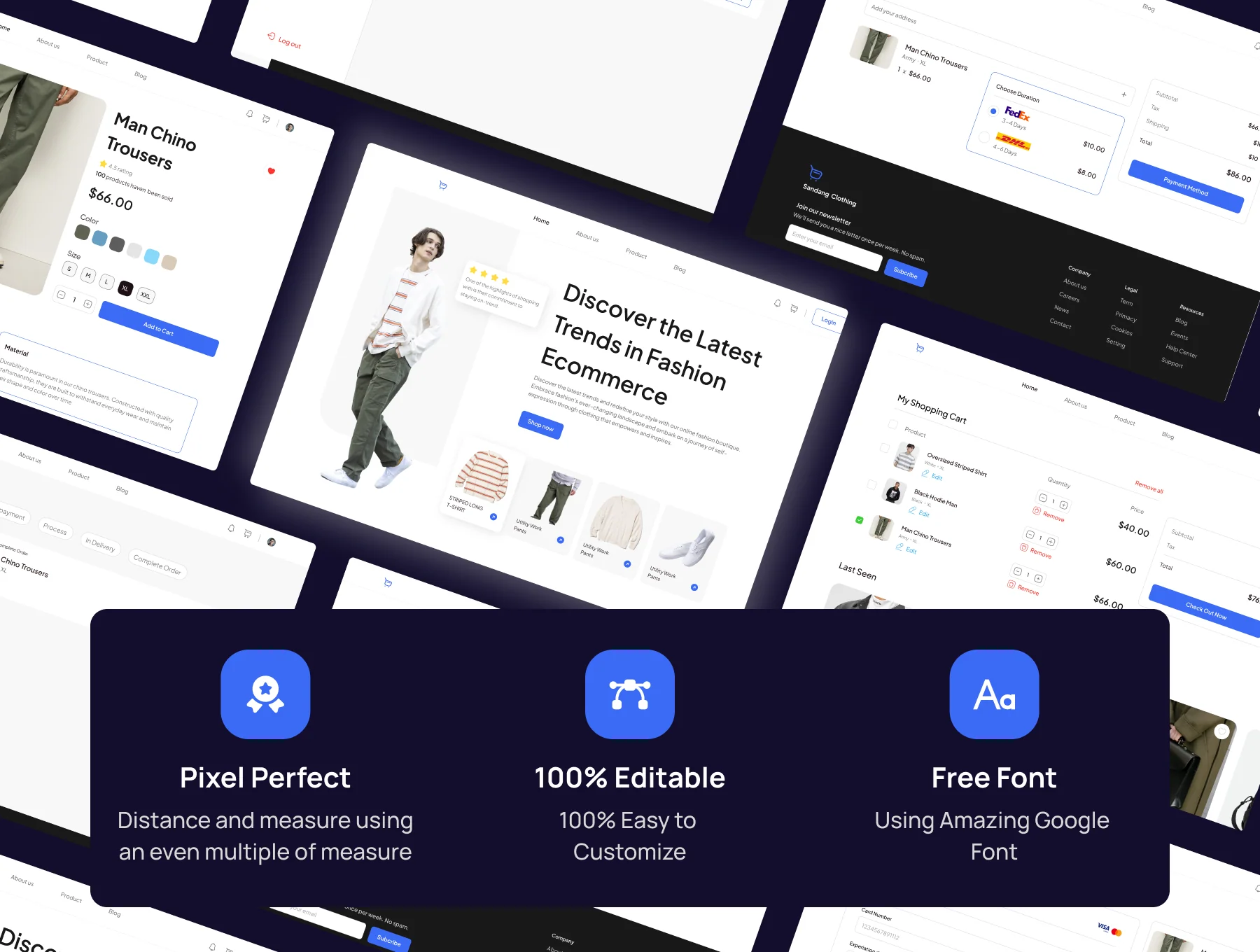 Sandang Clothing - E-commerce Website UI KIT 4