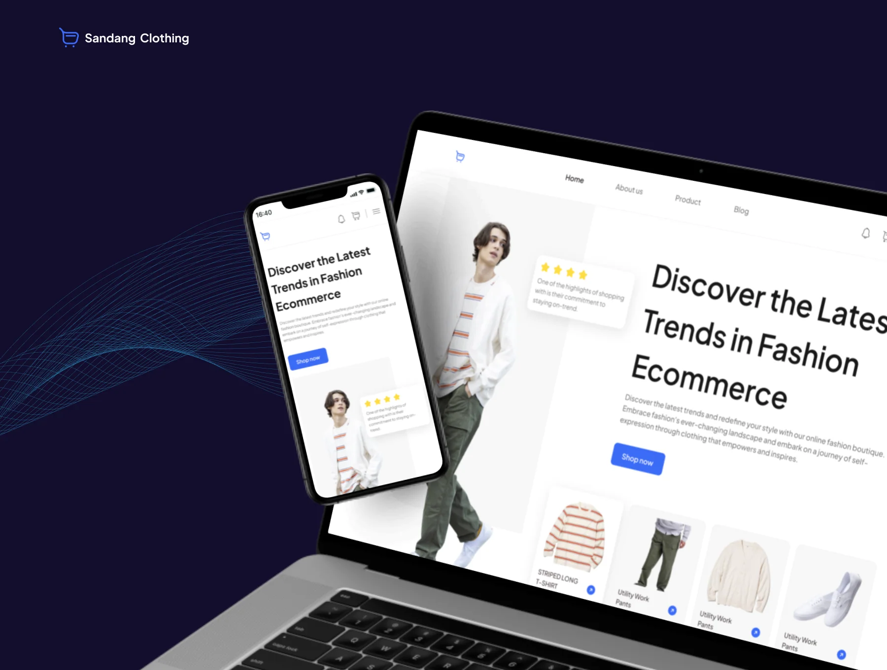 Sandang Clothing - E-commerce Website UI KIT 6