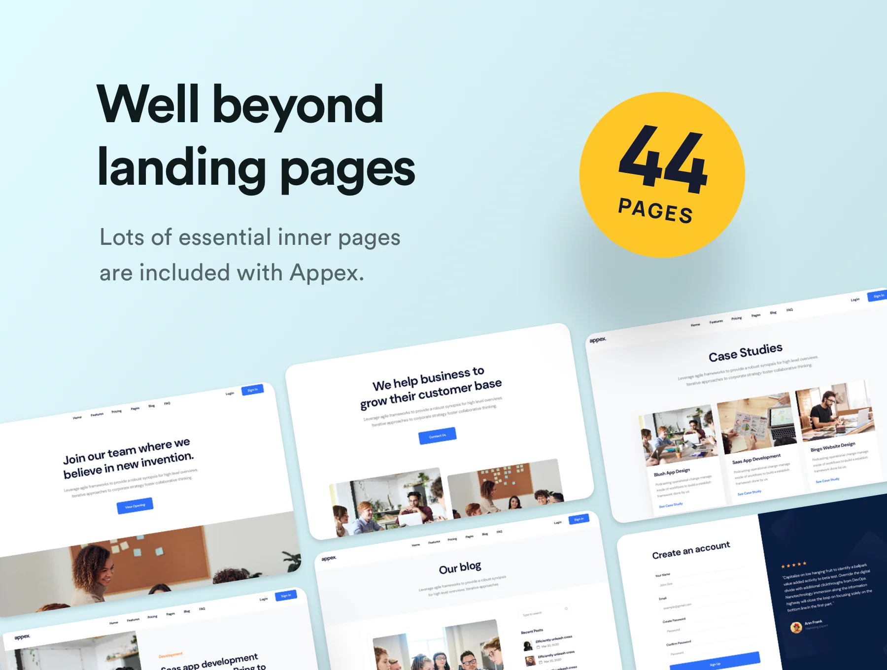 Sandar - React Landing Page Template 3