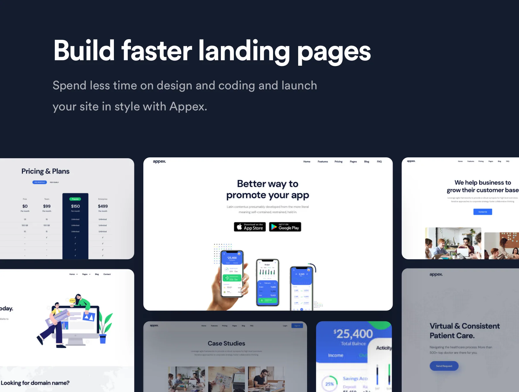 Sandar - React Landing Page Template 4