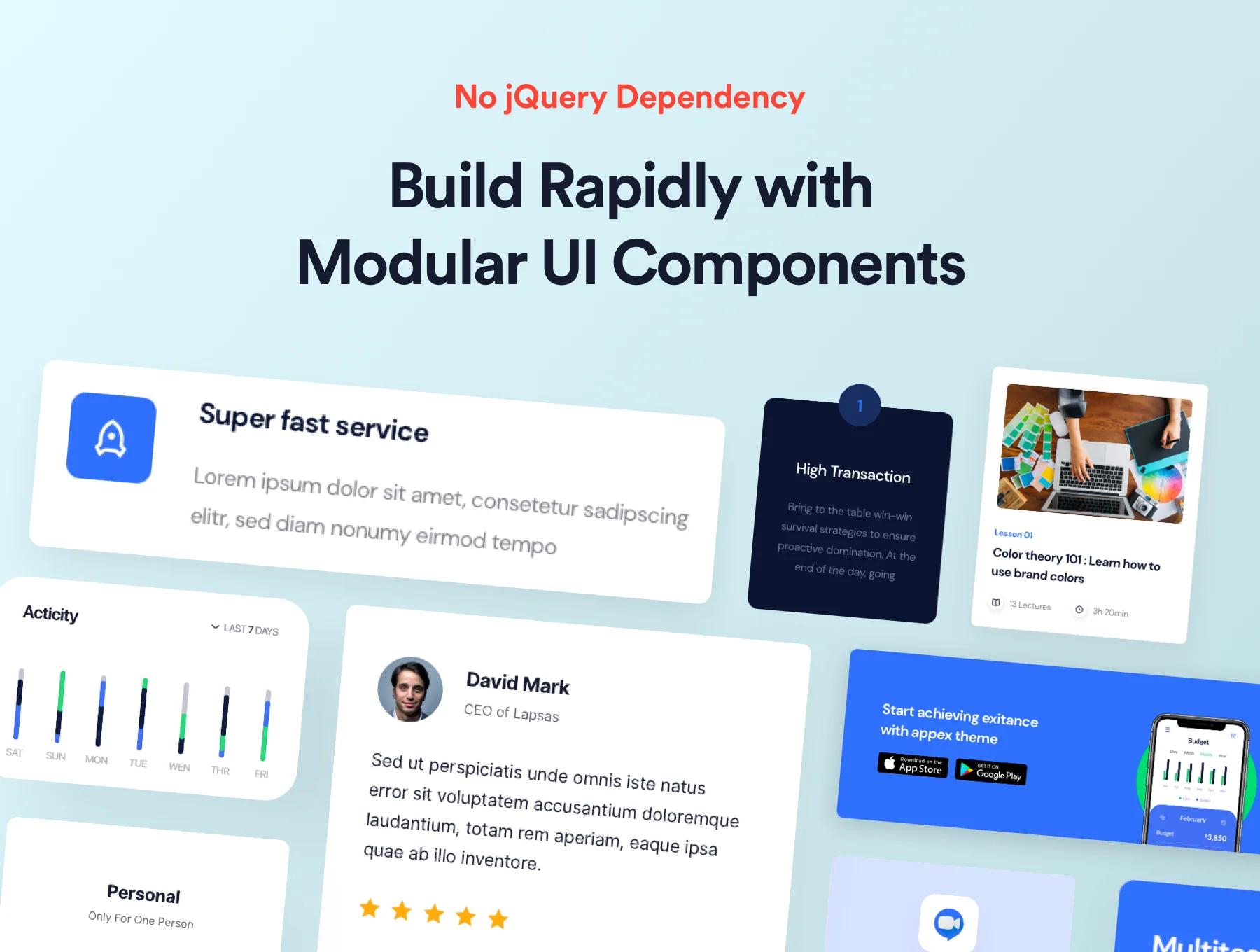 Sandar - React Landing Page Template 5