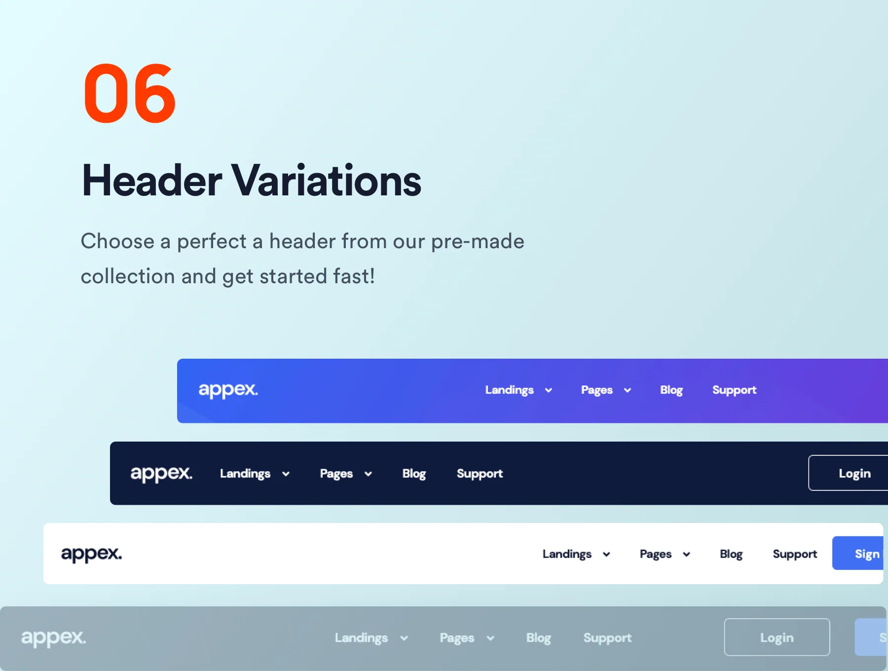 Sandar - React Landing Page Template 6