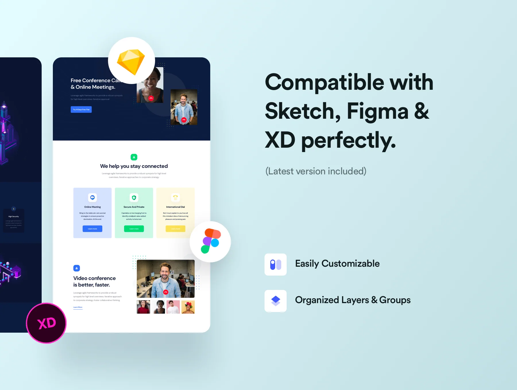Sandar - React Landing Page Template 8
