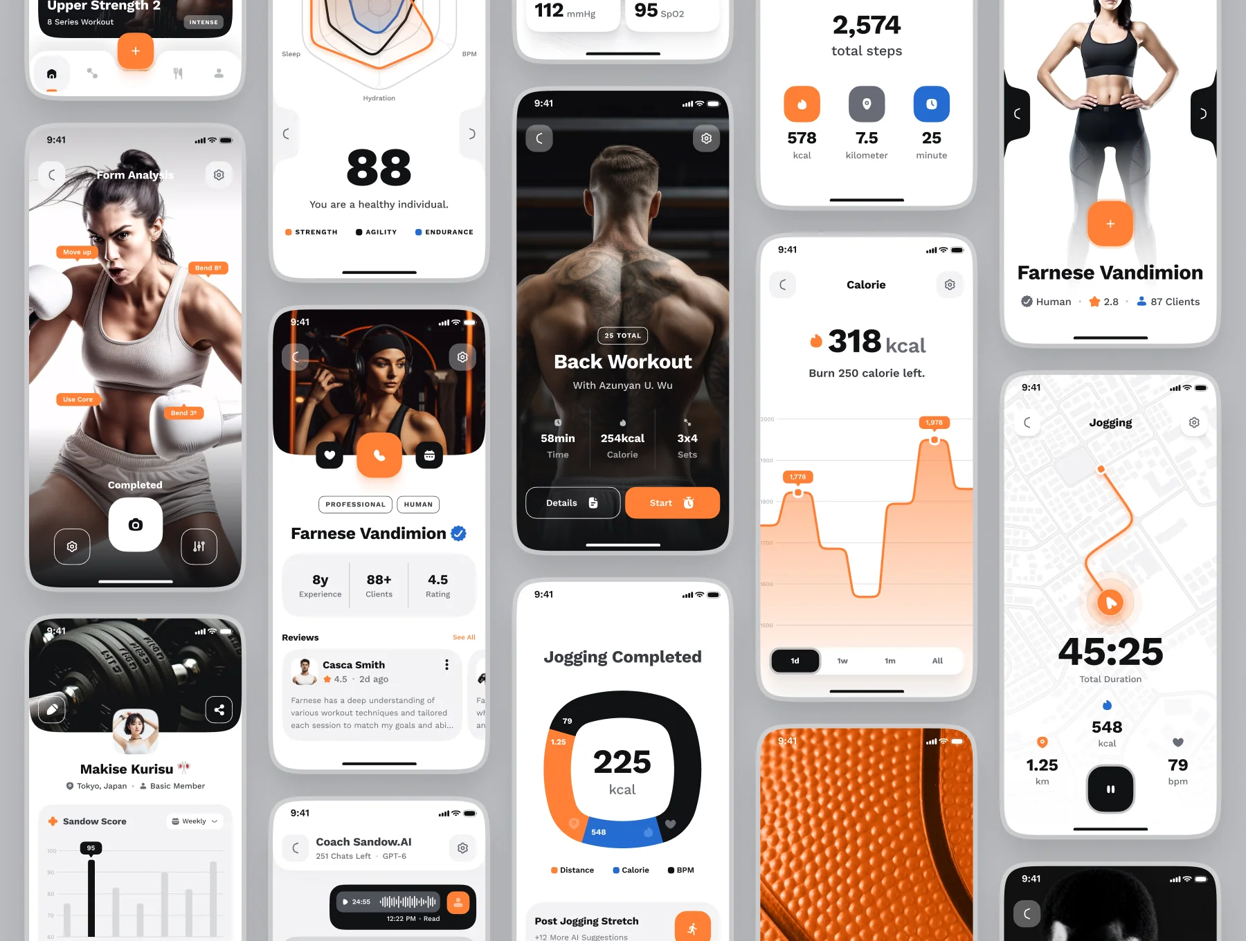 sandow UI Kit: AI Fitness & Nutrition App 7