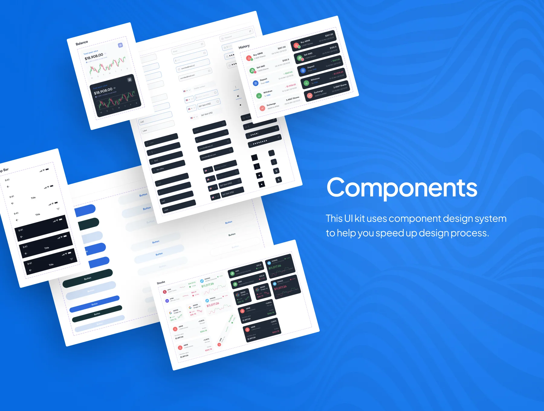 Sangumu Stock Investment UI Kit 5