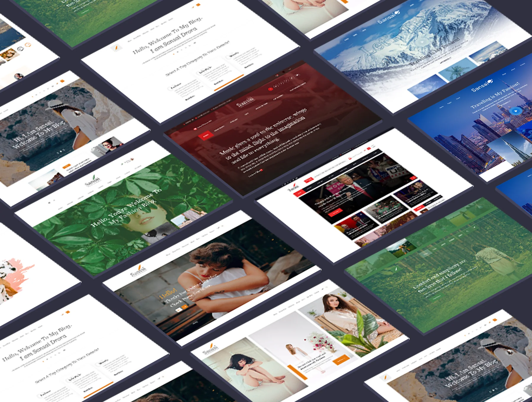 Sansai Creative Blog XD Template 6