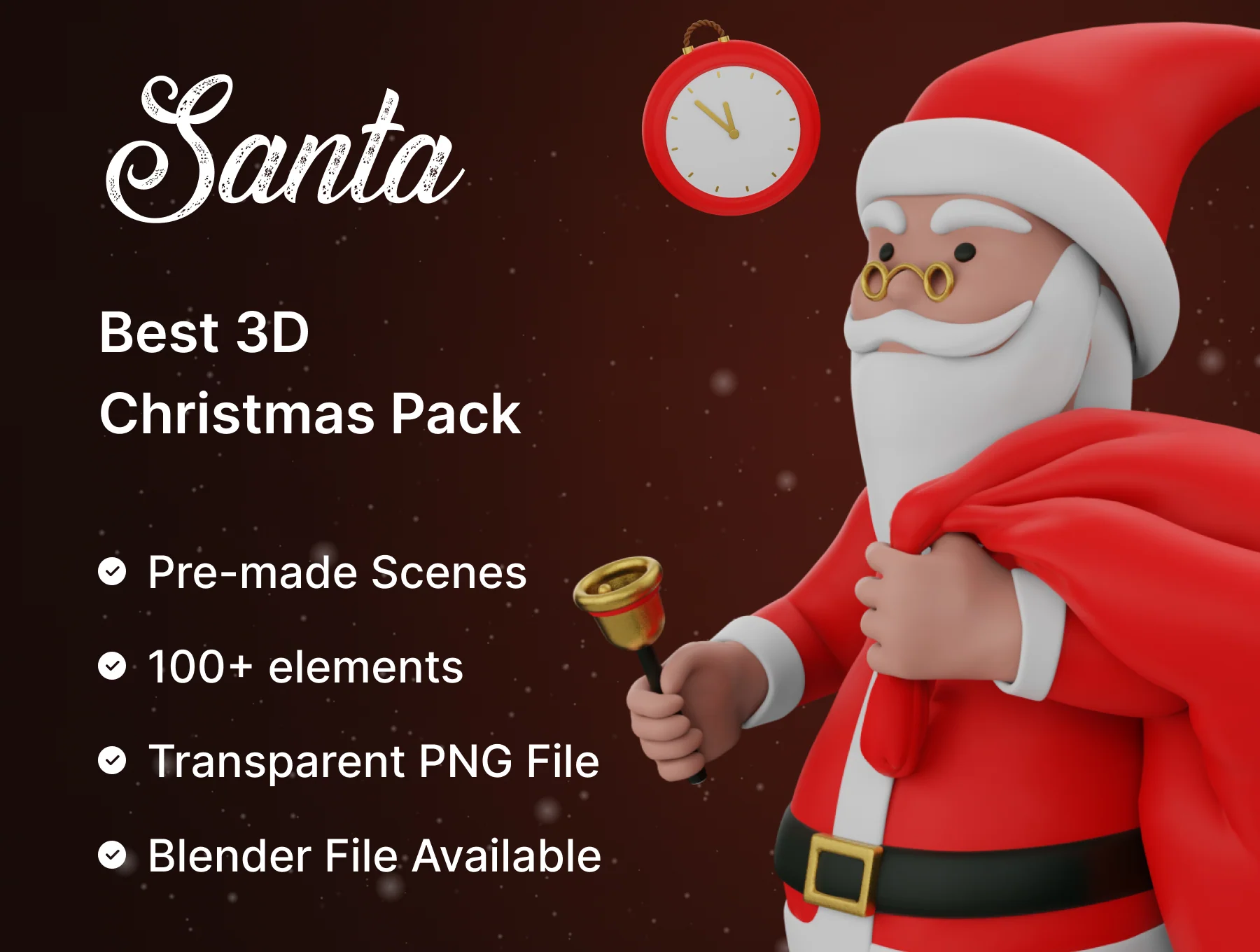 Santa – Best Christmas 3D Models