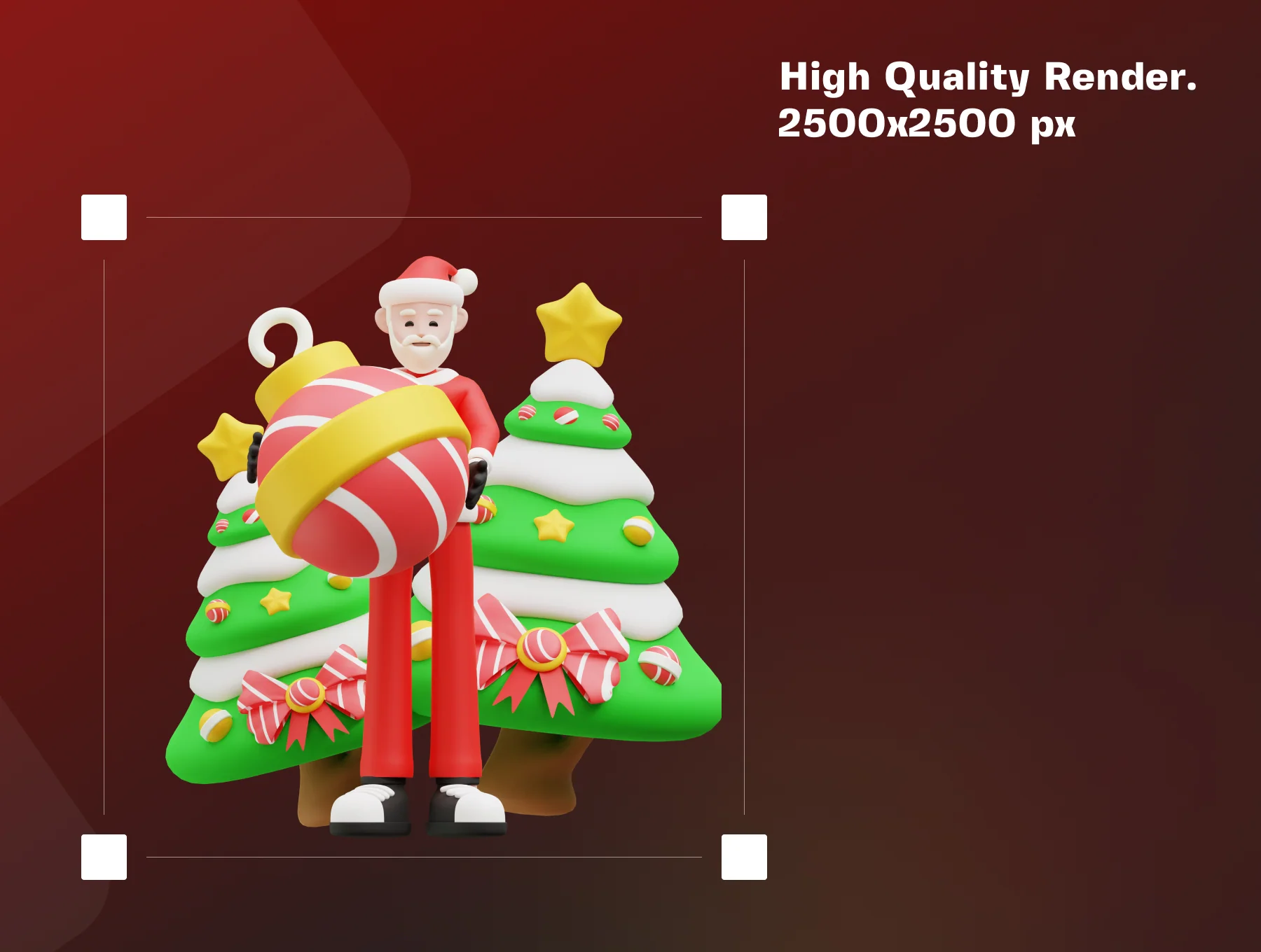 Santa Claus 3D Icon Pack 3